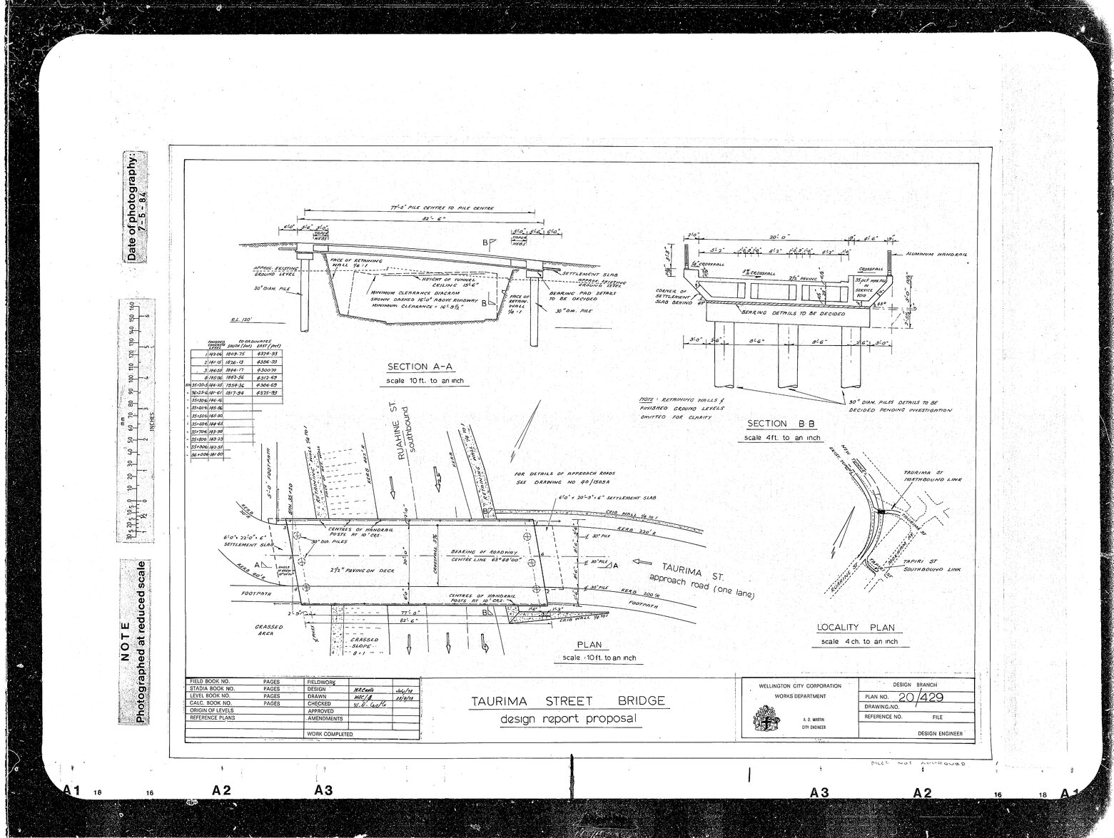 Mount Victoria Tunnel, Taurimu Street Bridge Design Report