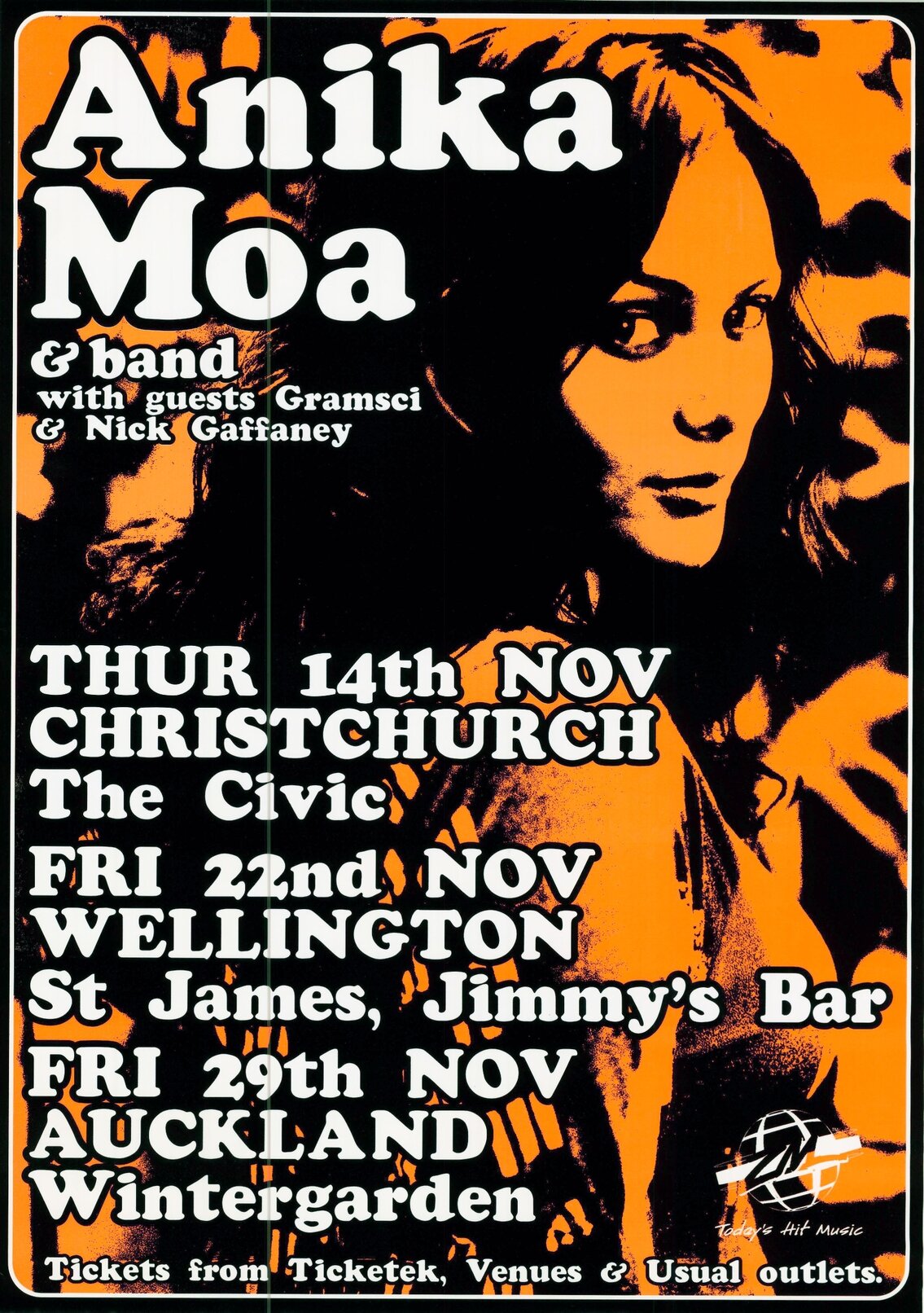 Anika Moa and Band with Gramsci and Nick Gaffaney