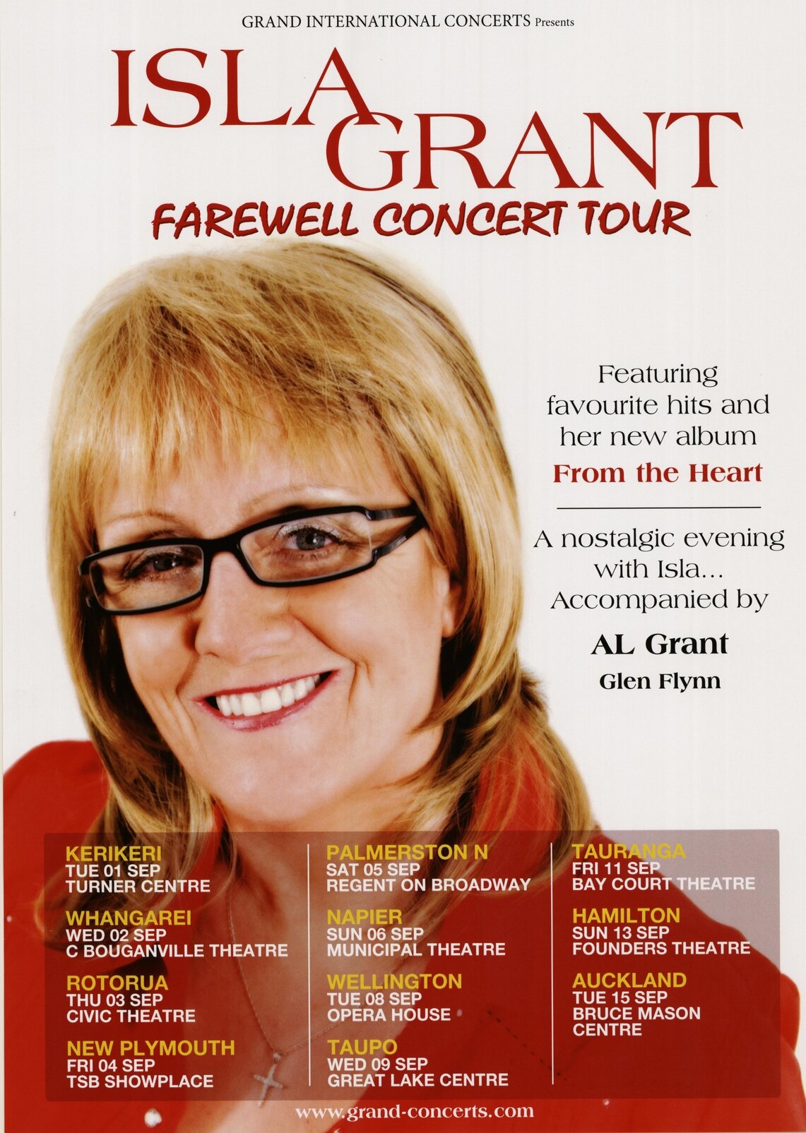 Isla Grant, Farewell Concert Tour