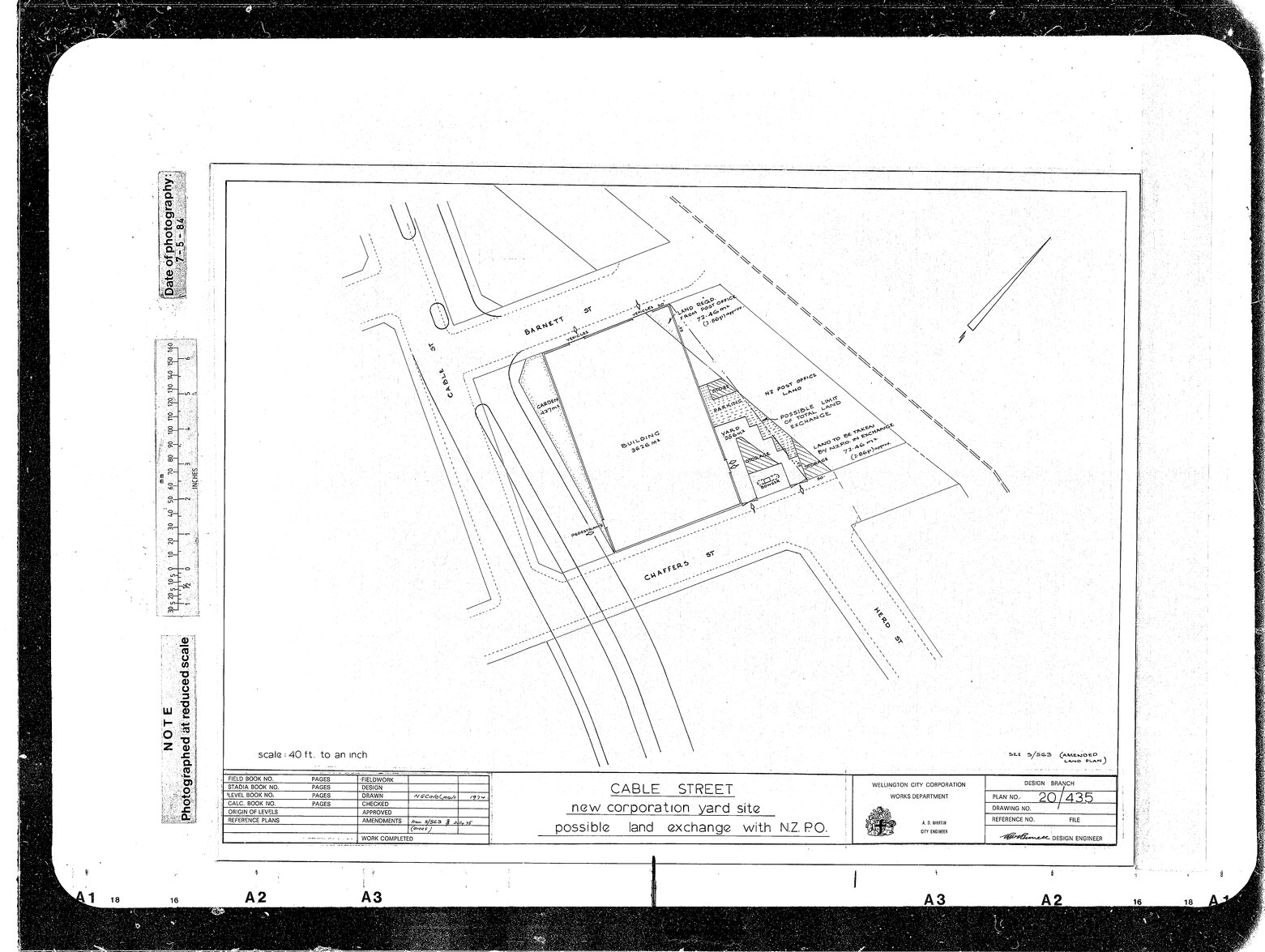 Corporation Yard Site, Proposed Land Exchange with New Zealand Post Office