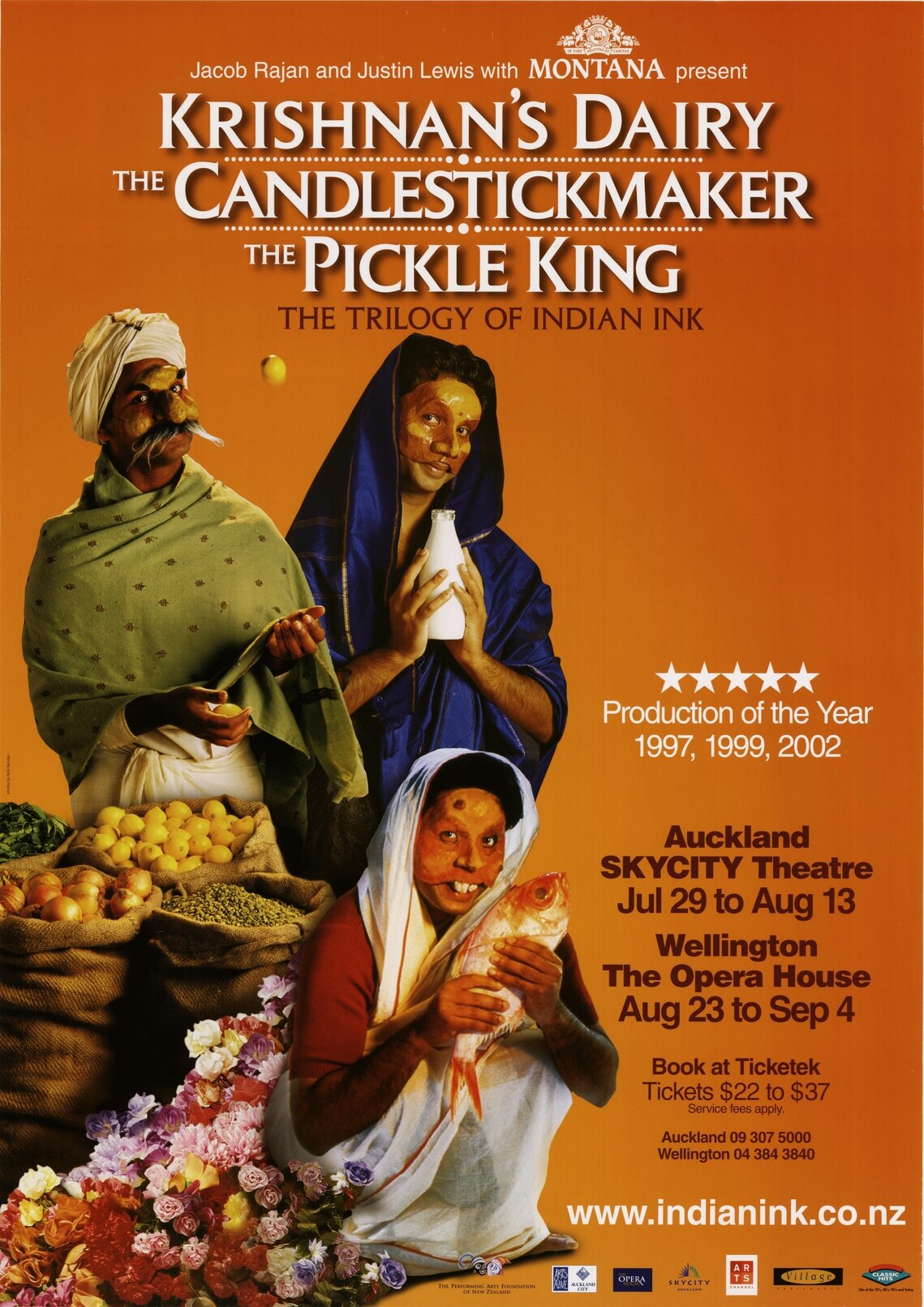 Krishnan's Dairy, The Candlestickmaker, The Pickle King, The Trilogy of Indian Ink