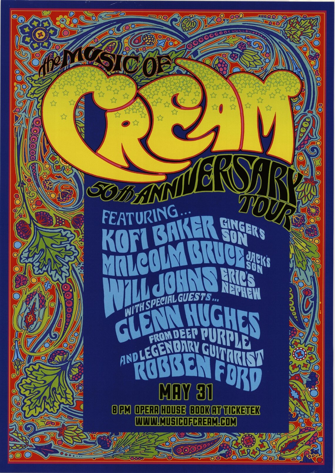 The Music of Cream, 50th Anniversary Tour