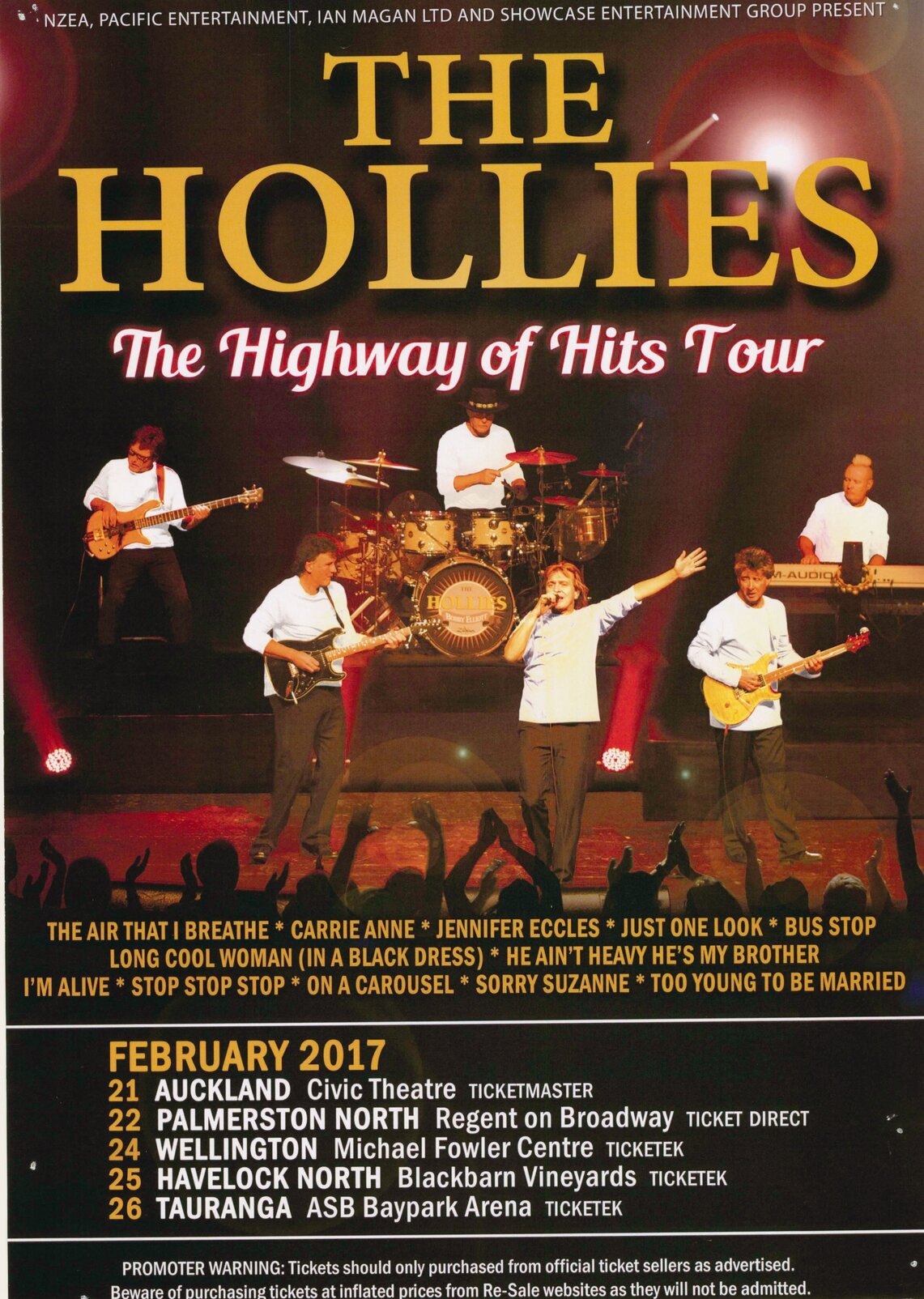 The Hollies, the Highway of Hits Tour
