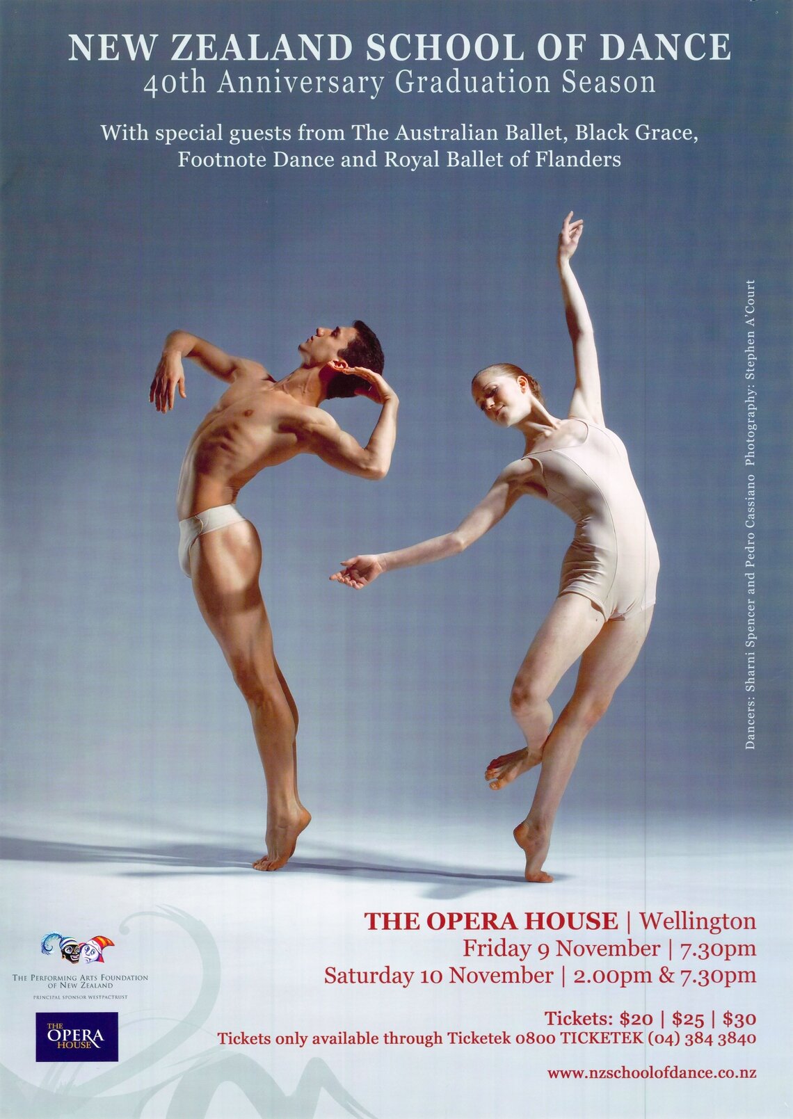 New Zealand School of Dance, 40th Anniversary Graduation Season