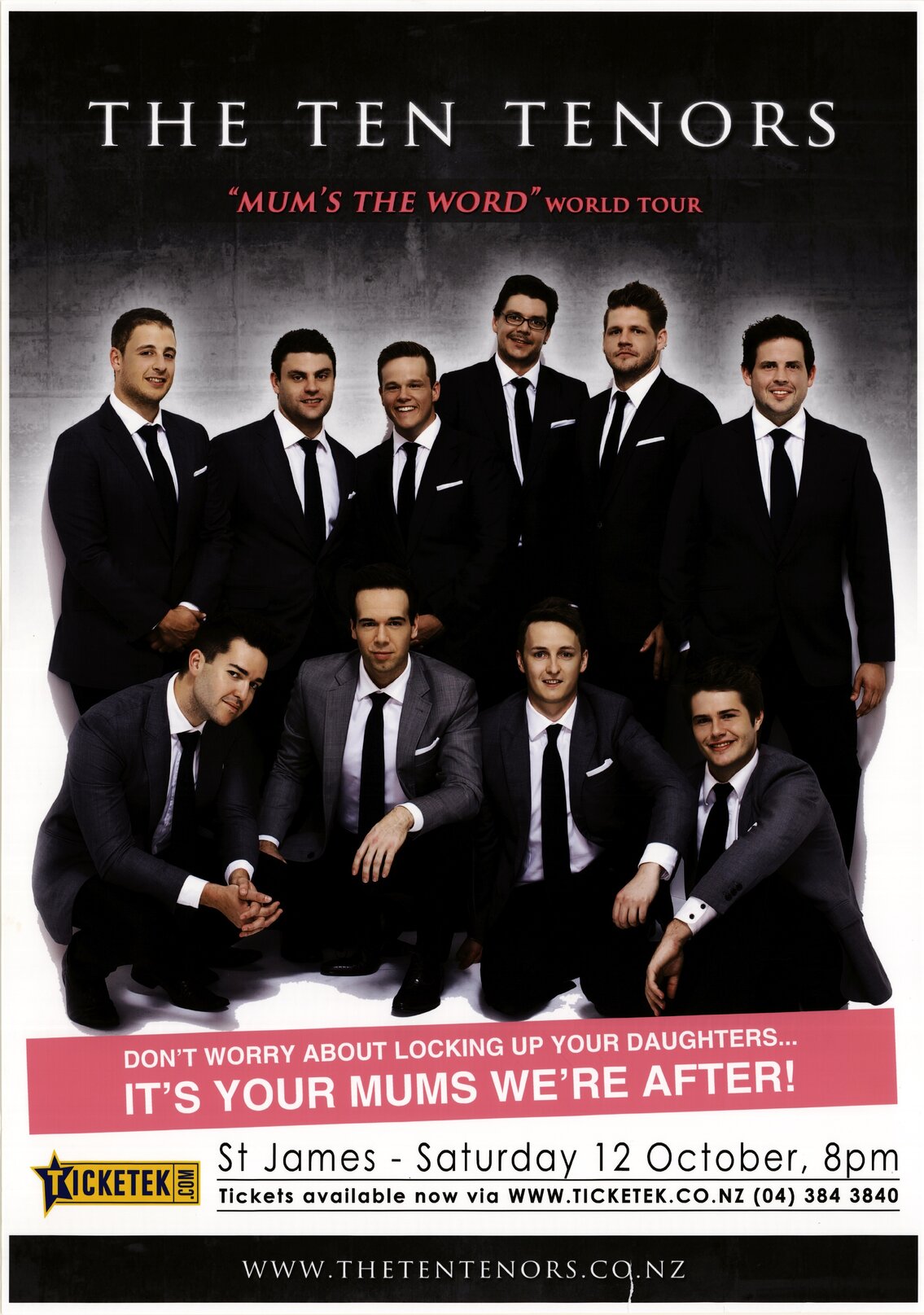 The Ten Tenors, "Mum's The Word" World Tour