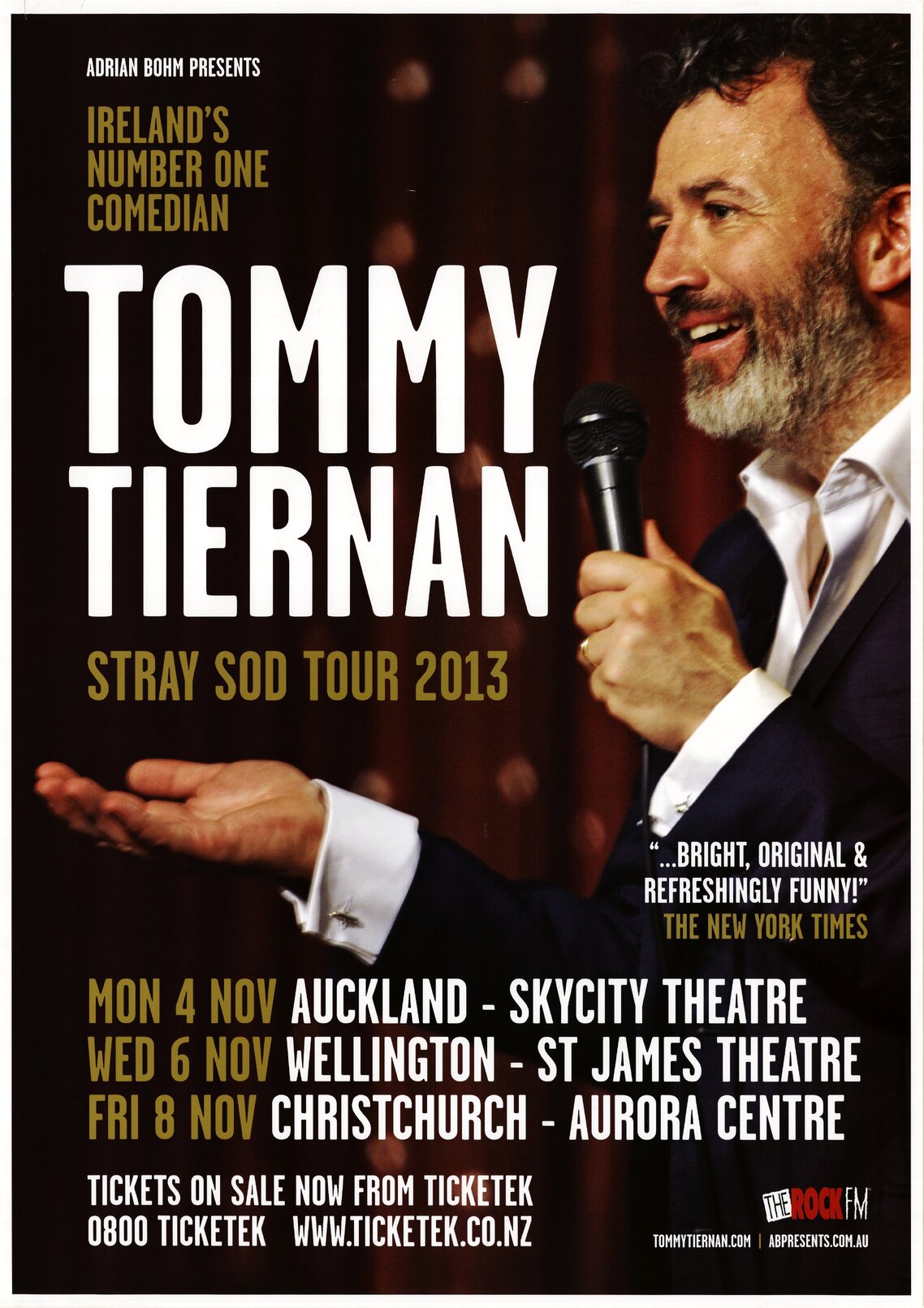 Tommy Tiernan, Stray Sod Tour 2013