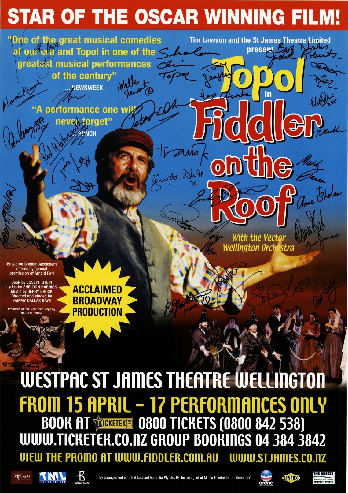 Topol in Fiddler on the Roof