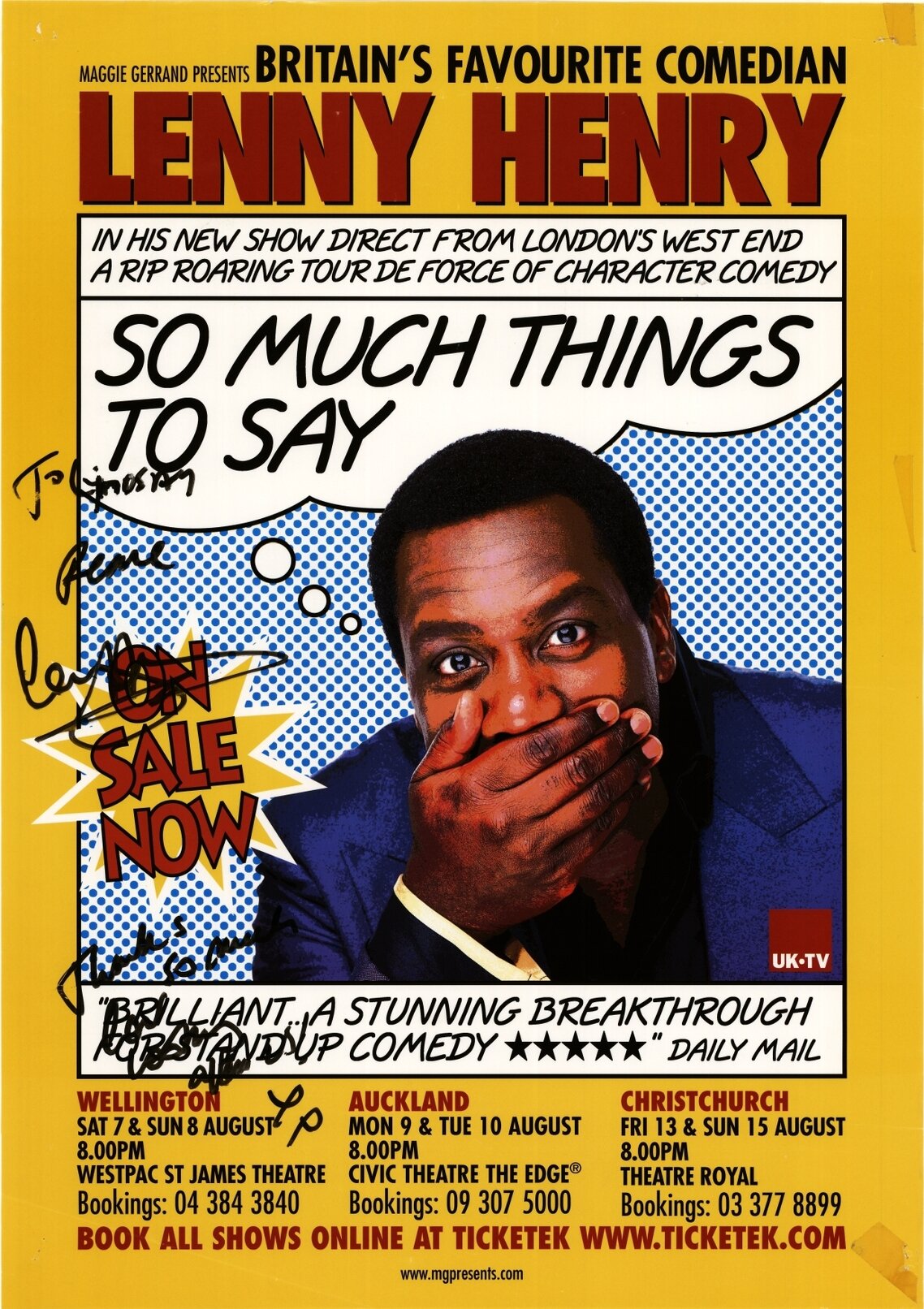 Lenny Henry, So Much Things to Say