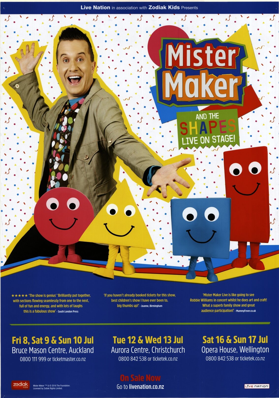 Mister Maker and The Shapes Live on Stage!