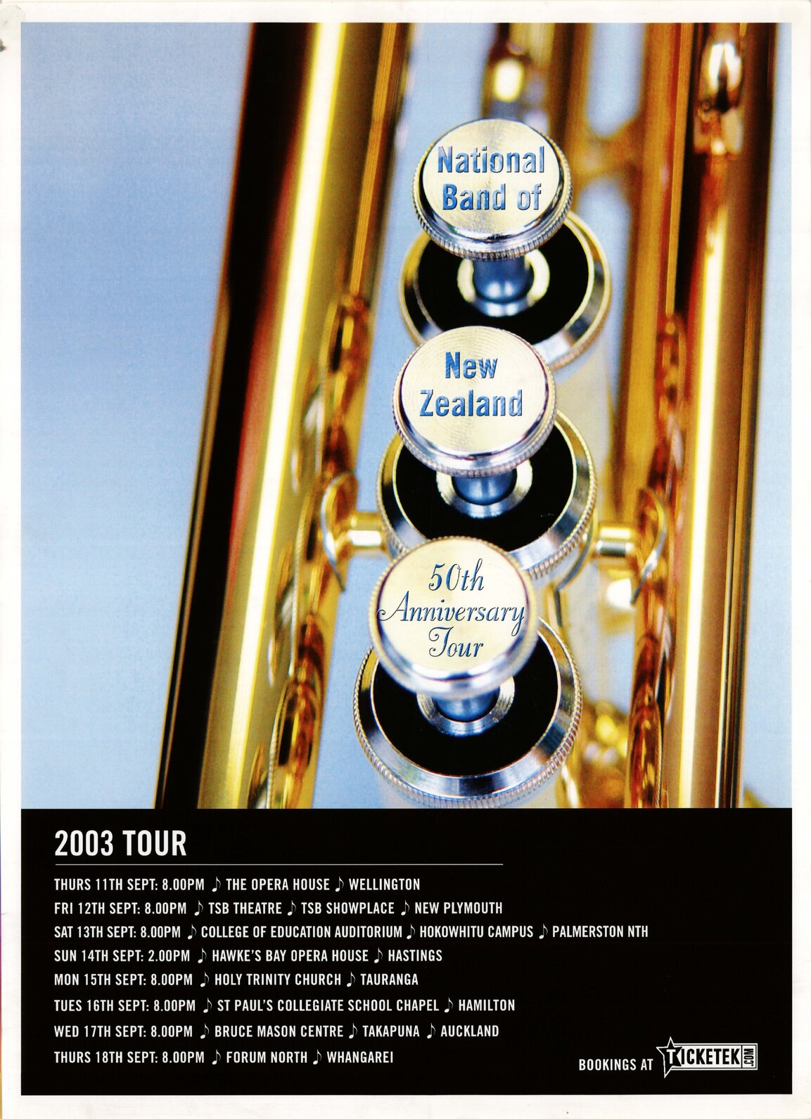National Band of New Zealand 50th Anniversary Tour