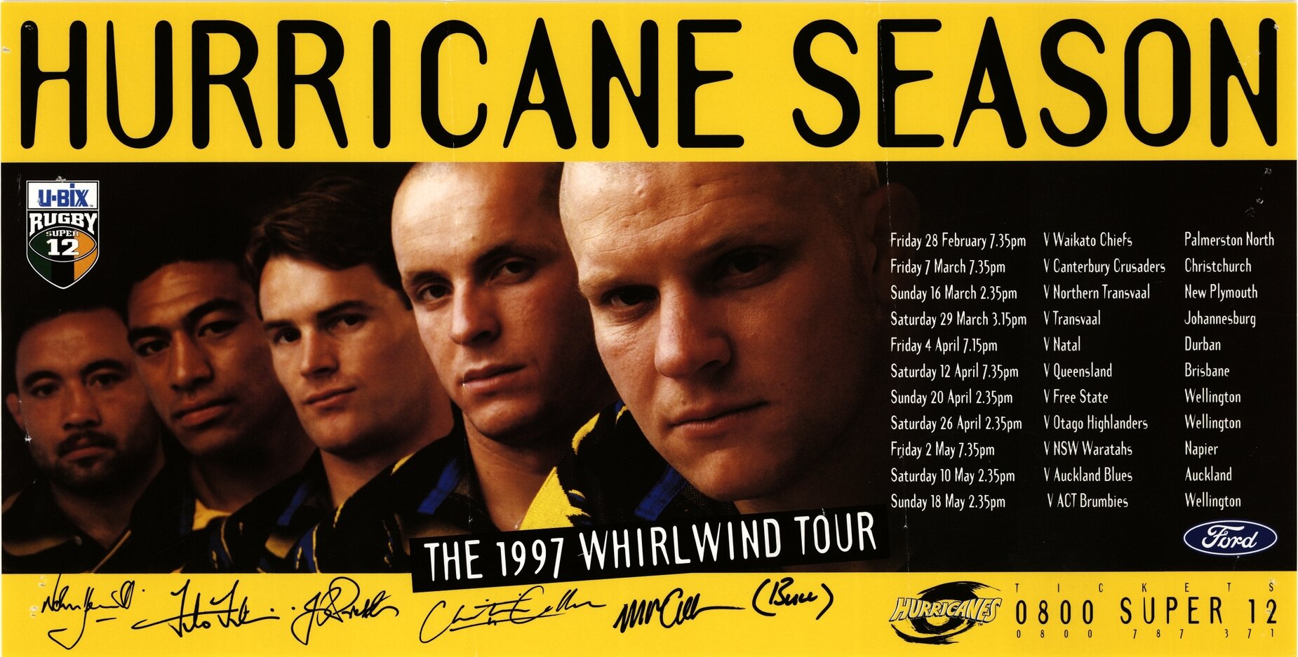 Hurricane Season, the 1997 Whirlwind Tour