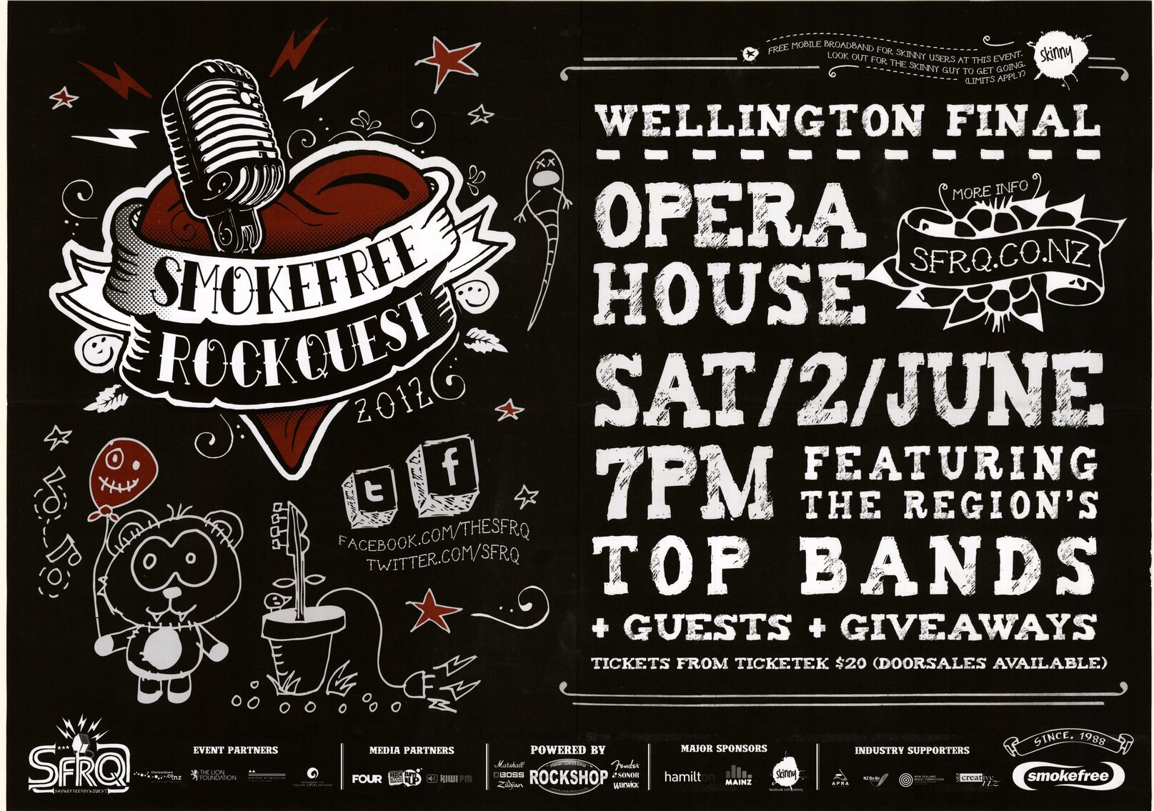 Smokefree Rockquest, Wellington Final 