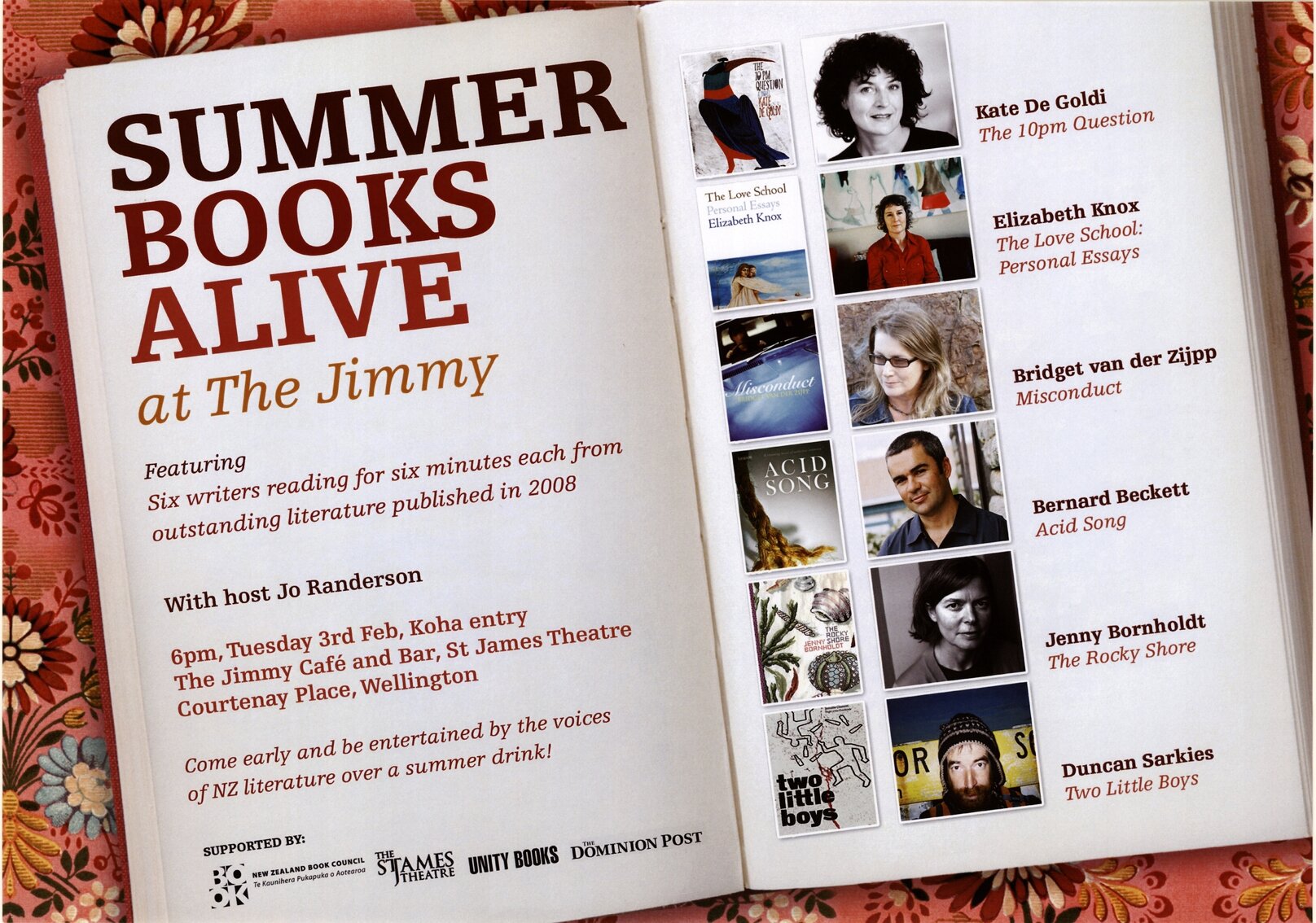 Summer Books Alive at The Jimmy