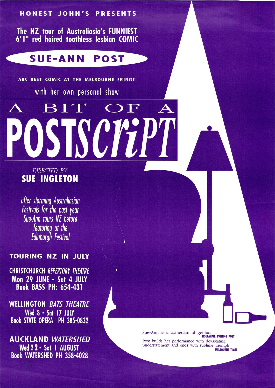 Sue-Ann Post, A Bit of Postscript
