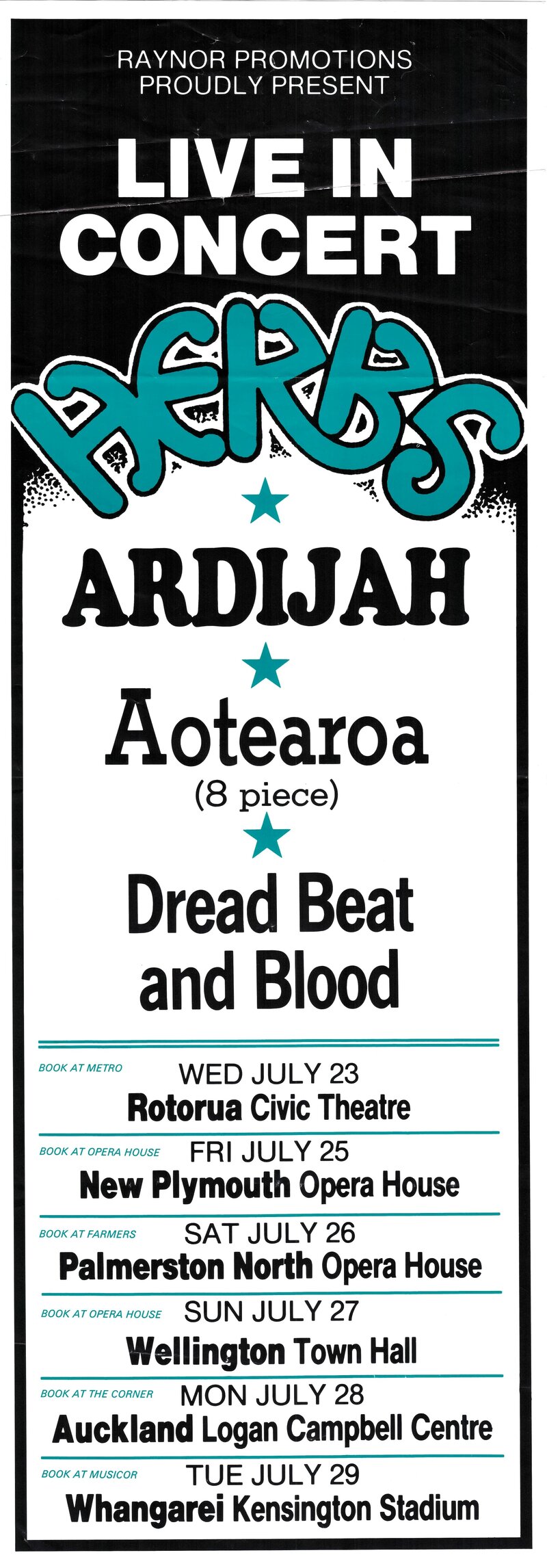 Herbs, Ardijah, Aotearoa and Dread Beat and Blood