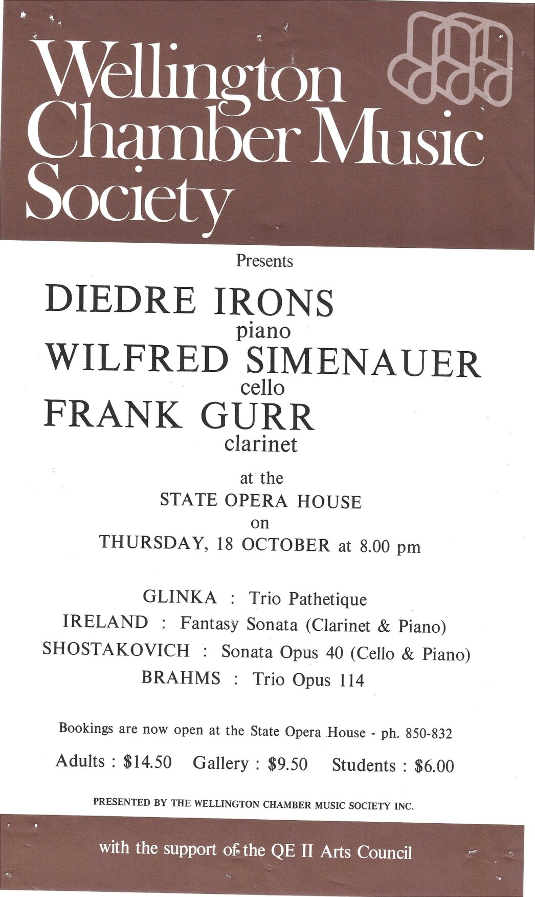 Diedre Irons, Wilfred Simenauer, Frank Gurr