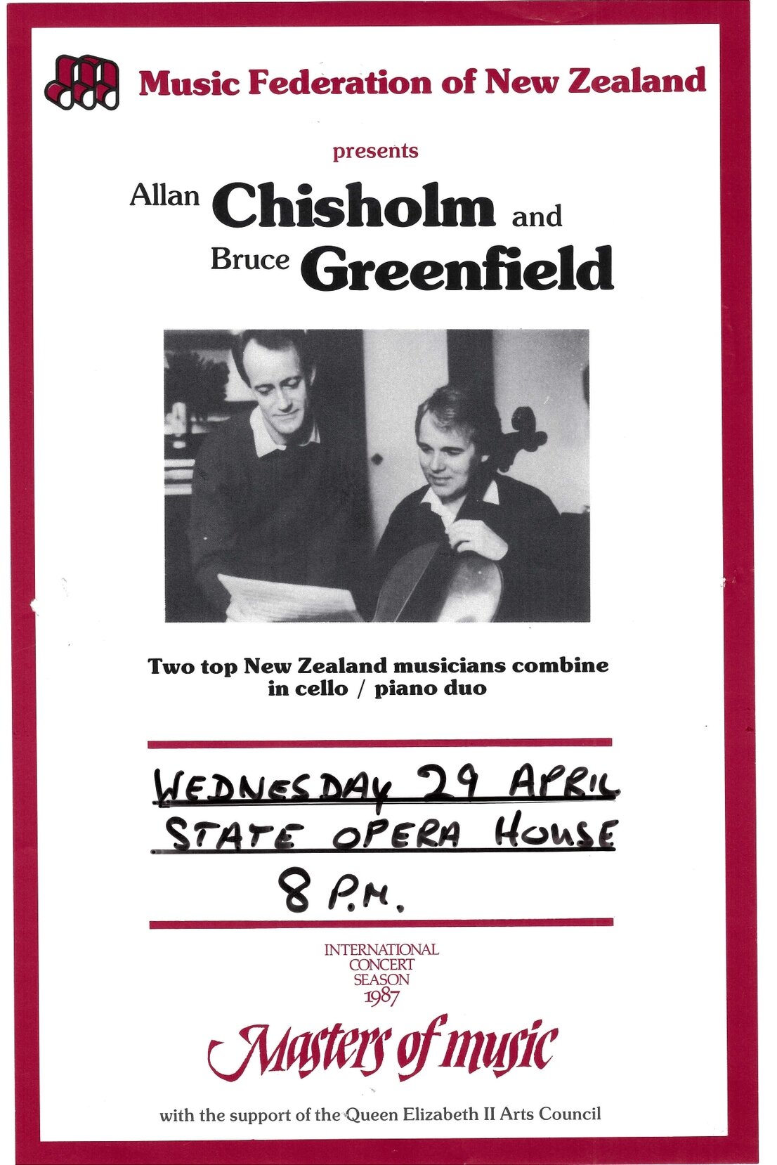 Allan Chisholm and Bruce Greenfield