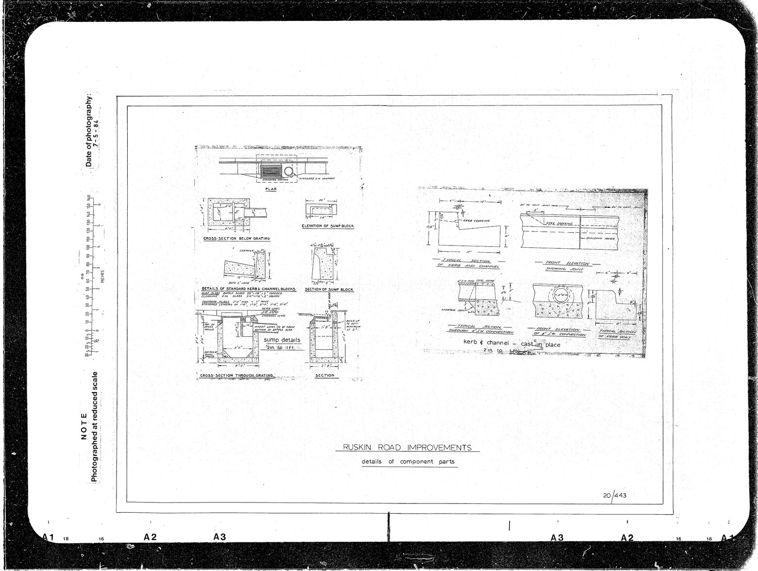 Ruskin Road Improvements, Standard Components Parts, Sump, Kerb &amp; Channelling