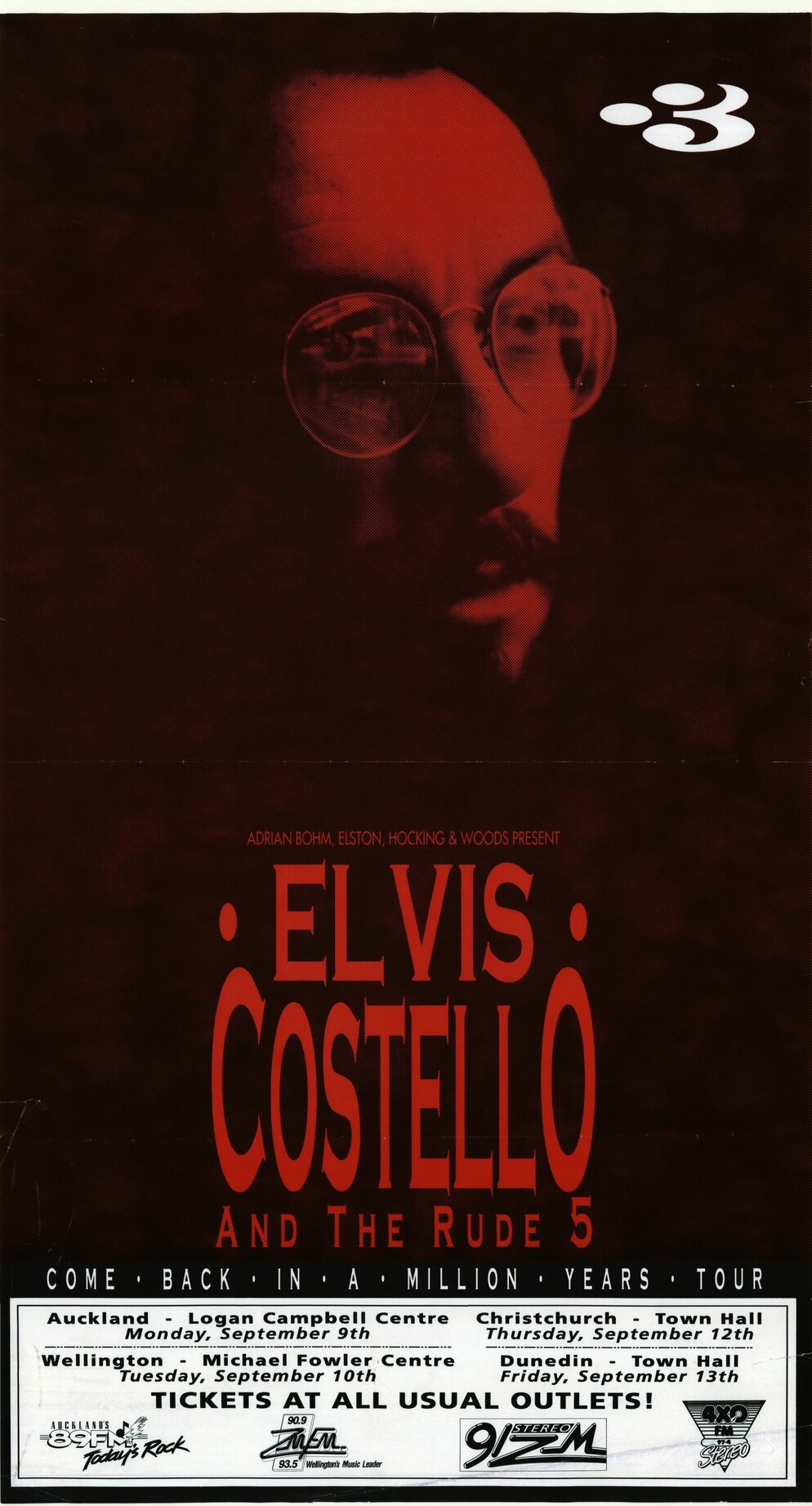 Elvis Costello and the Rude 5, Come Back in a Million Years Tour