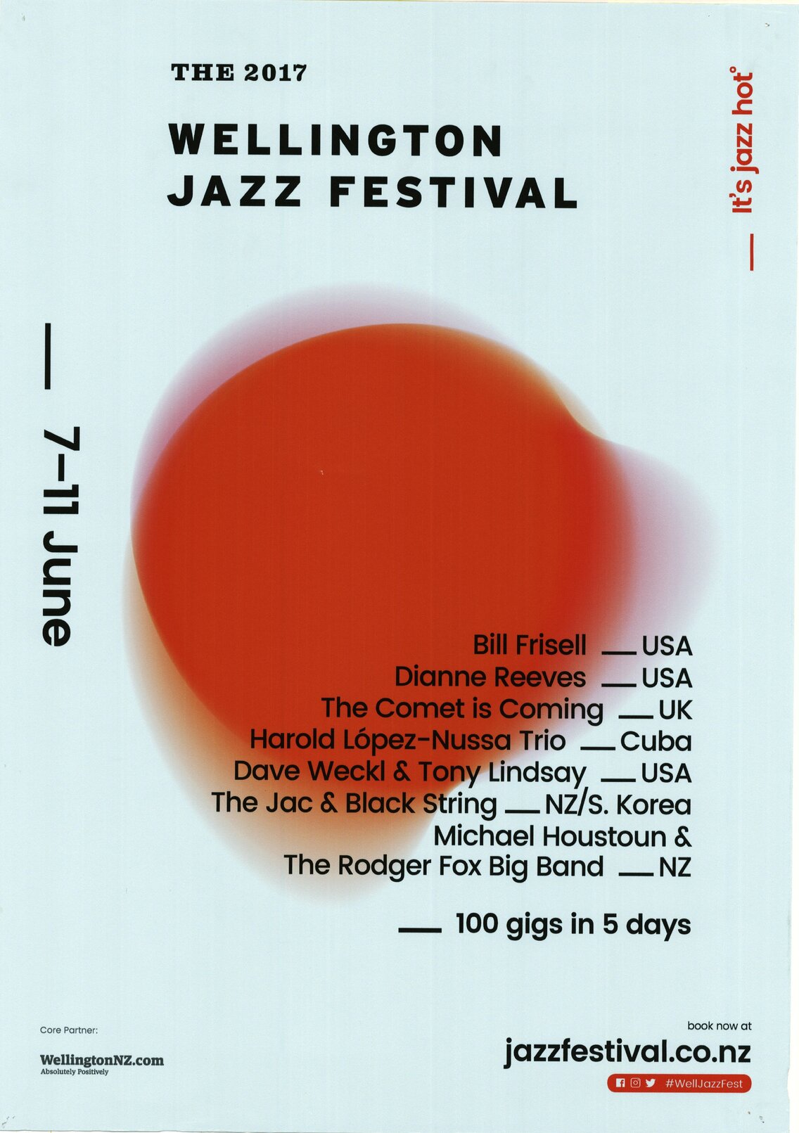 The 2017 Wellington Jazz Festival