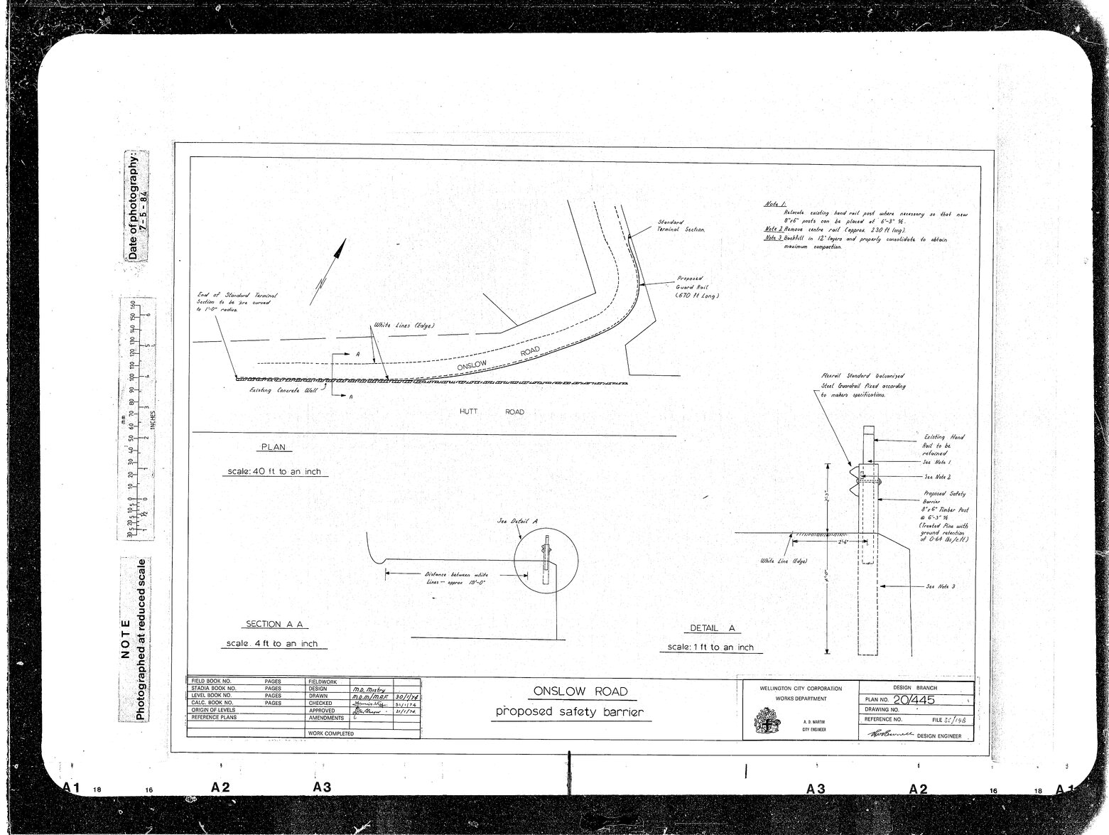 Onslow Road, Proposed Safety Barrier Hutt Road End