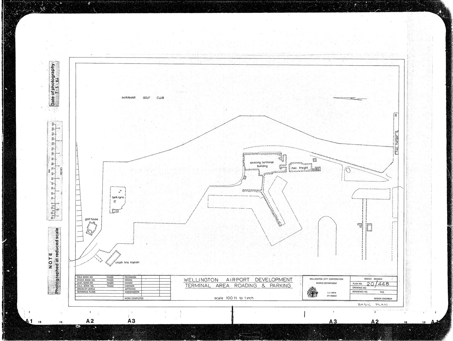 Wellington Airport Development, Terminal Area Roading &amp; Parking, Stages 1 to 4, Basic Plan