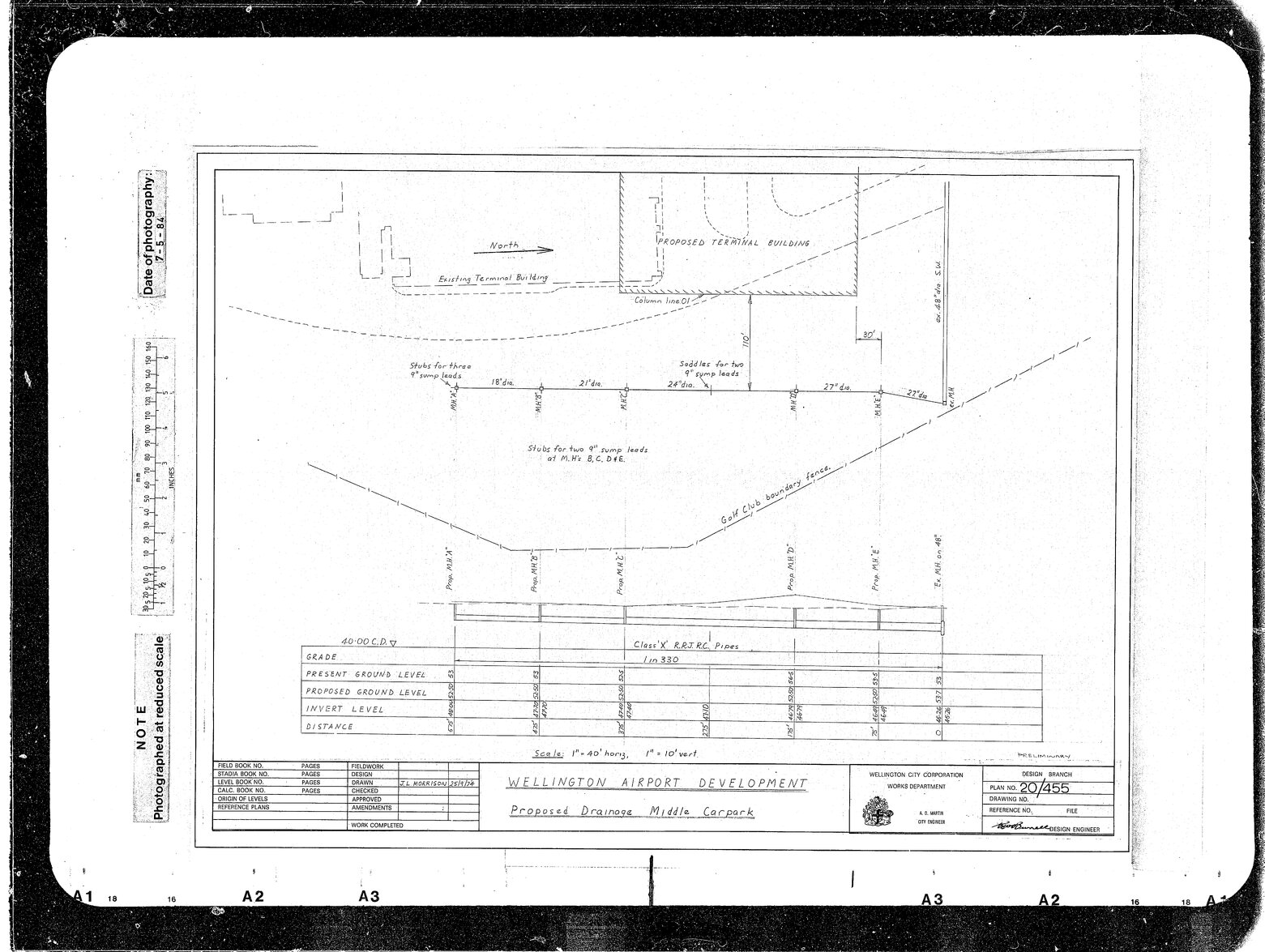 Wellington Airport Development, Proposed Drainage Middle Car Park
