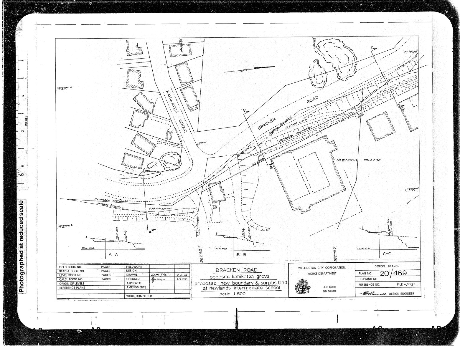 Bracken Road, Proposed New Body &amp; Surplus Land at Newlands Intermediate School