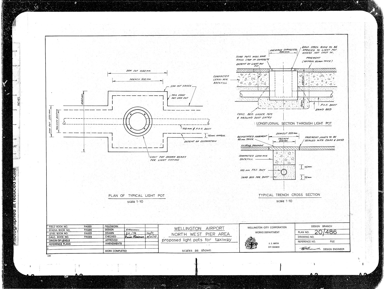 Wellington Airport, North West Pier, Light Ducts