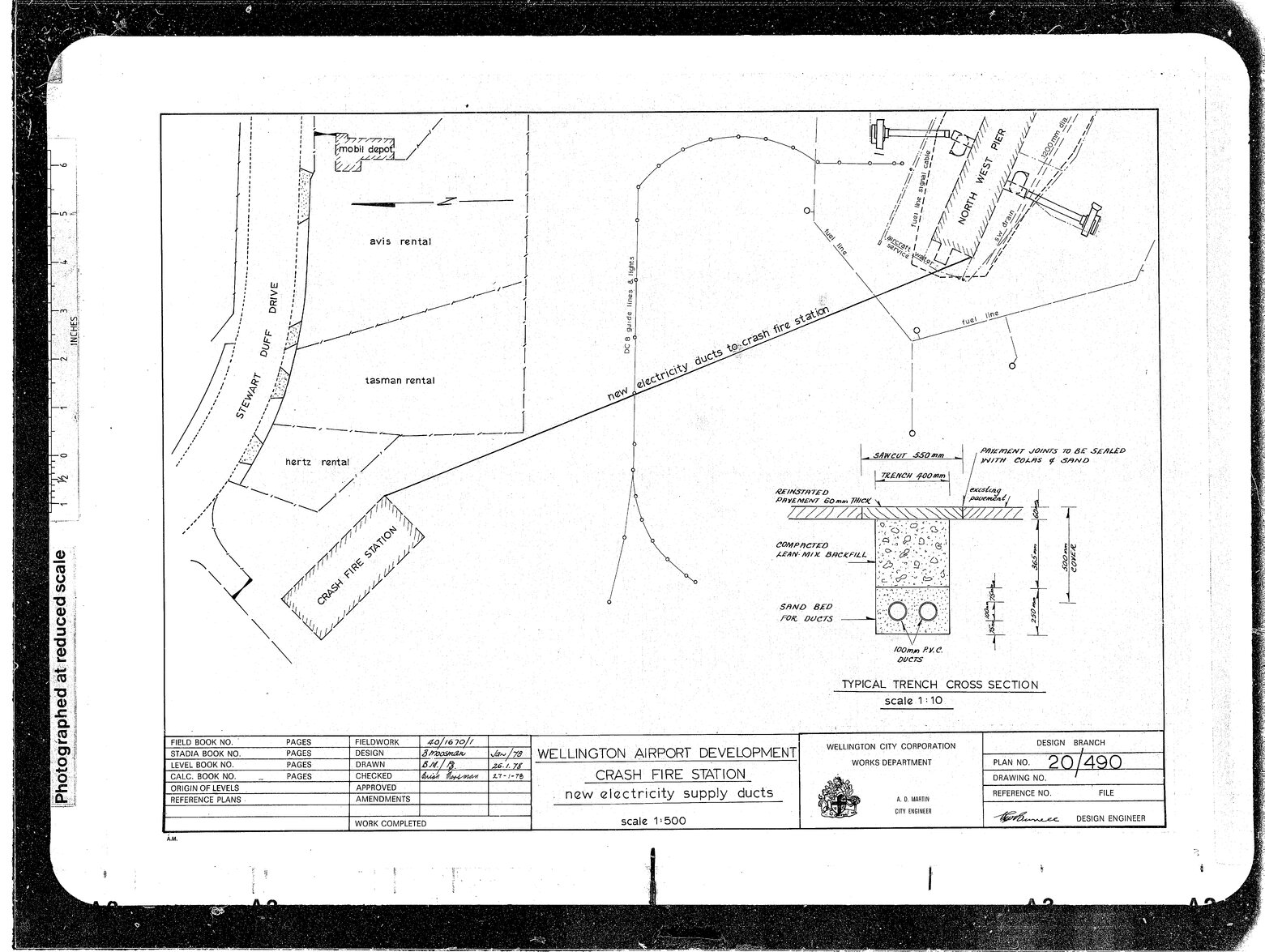 Wellington Airport Development, Crash Fire Station, Electricity Supply Ducts