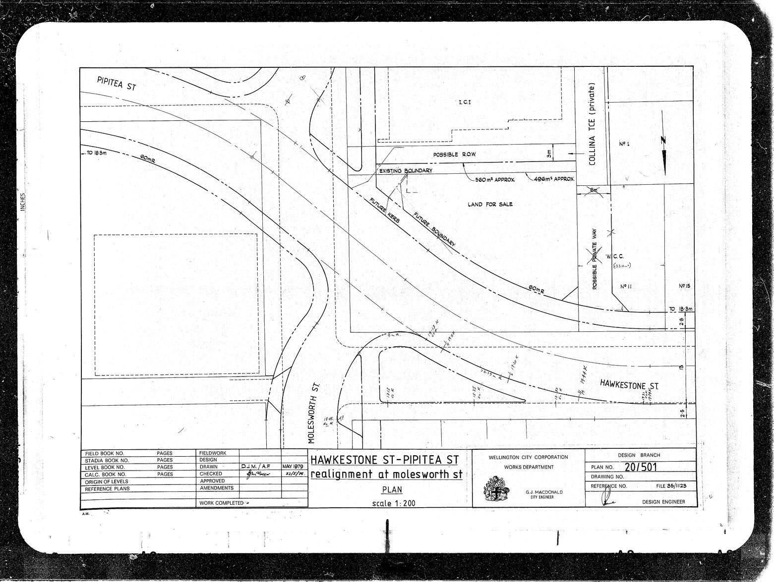 Hawkestone Street, Pipitea Street, Realignment at Molesworth Street