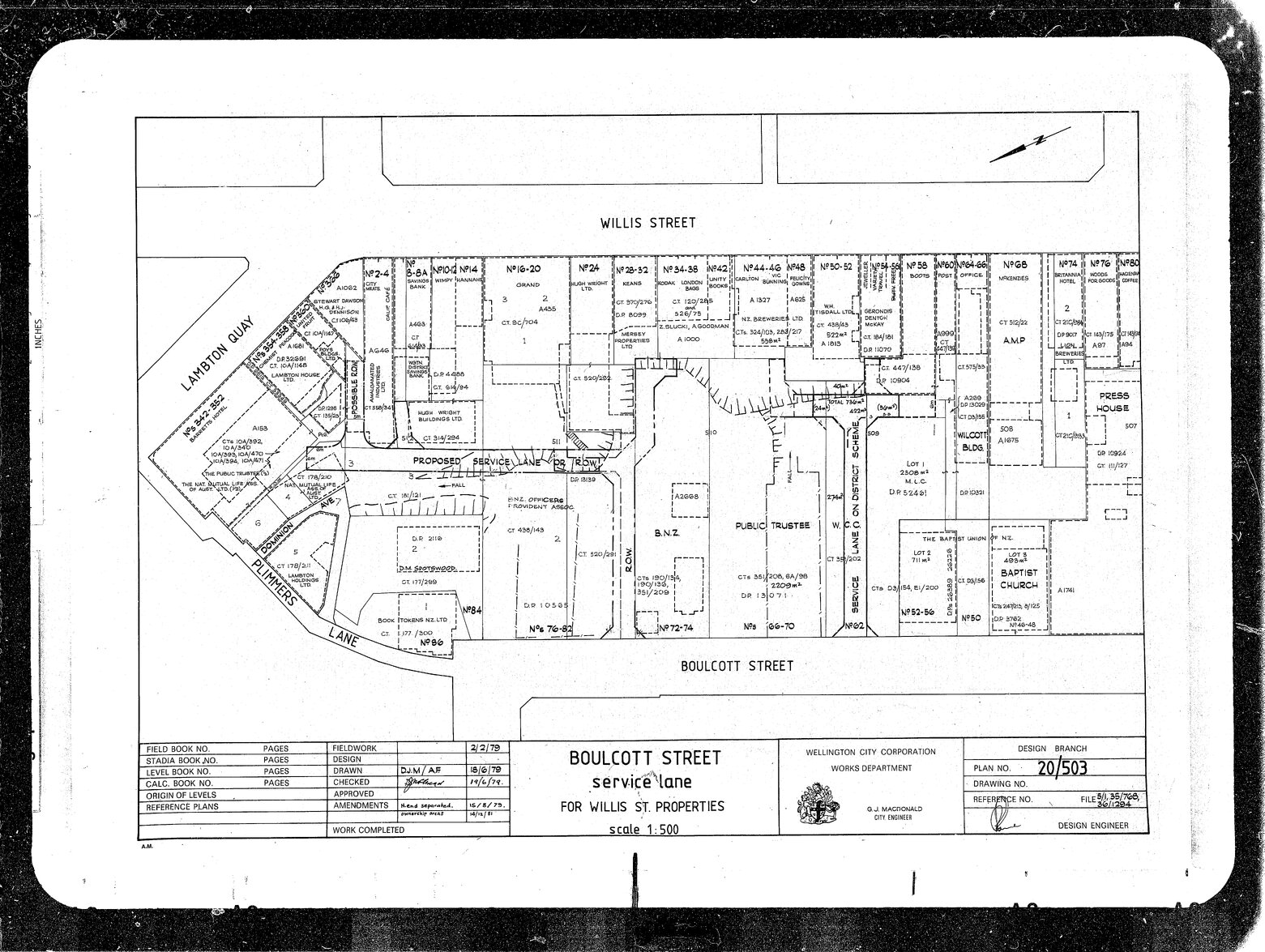 Boulcott Street, Service Lane for Willis Street Properties