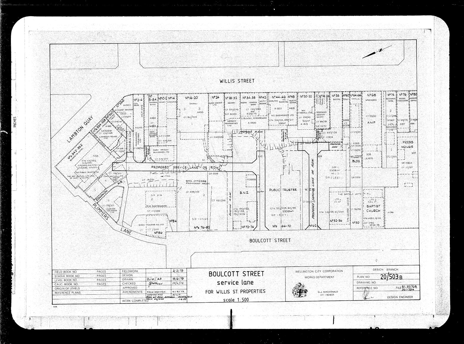 Boulcott Street, Service Lane for Willis Street Properties