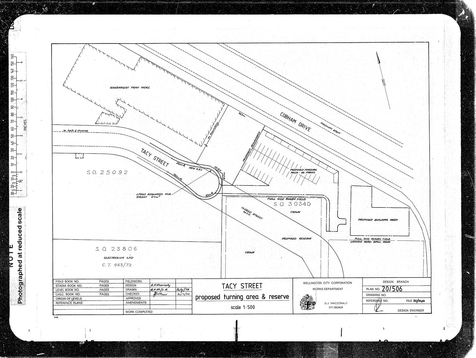 Tacy Street, Proposed Turning Area &amp; Reserve
