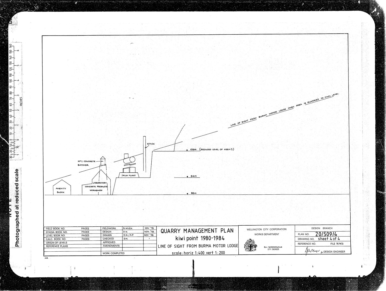 Quarry Management Plan, Kiwi Point 1980 to 1984