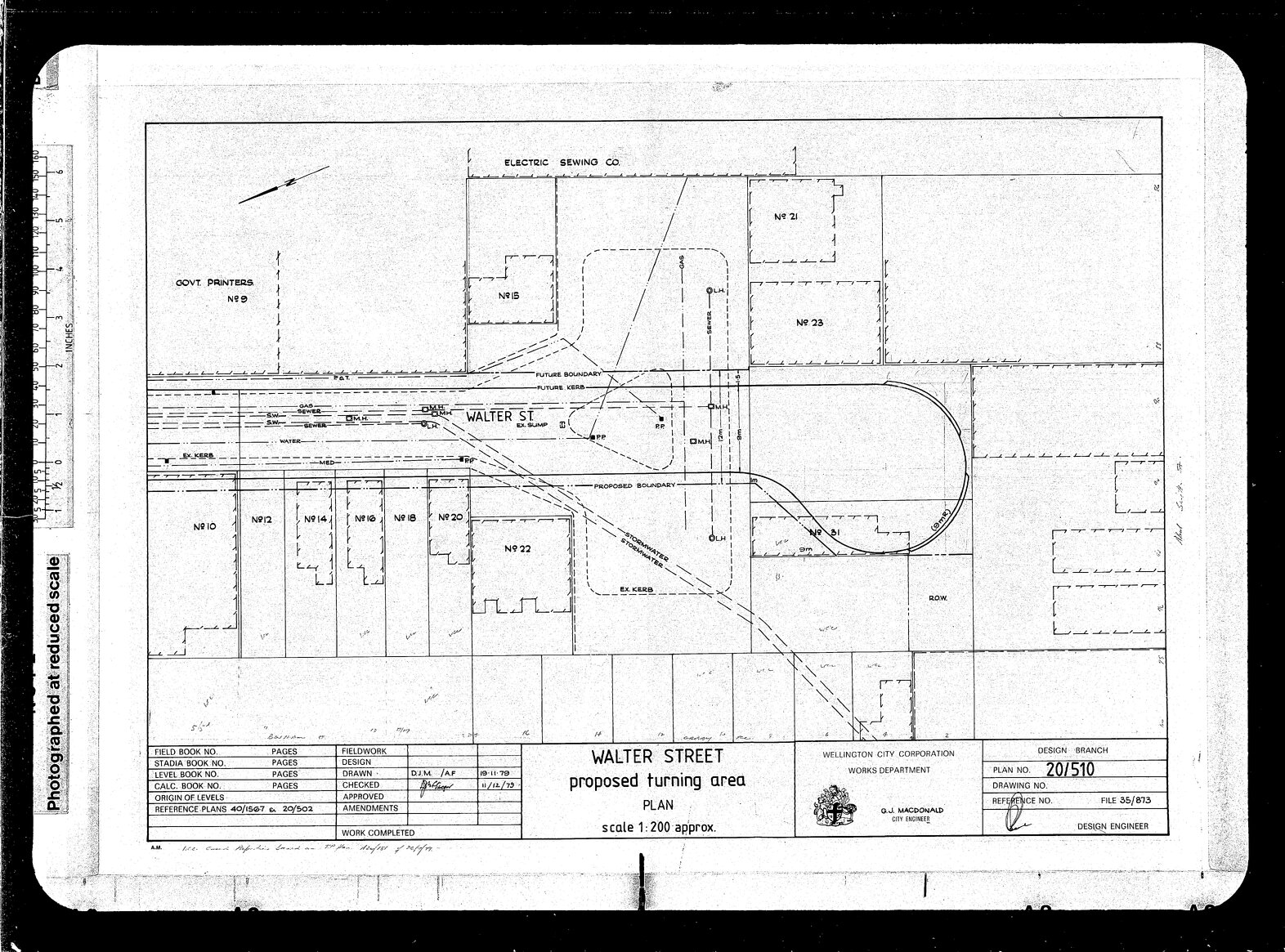 Walter Street, Proposed Turning Area