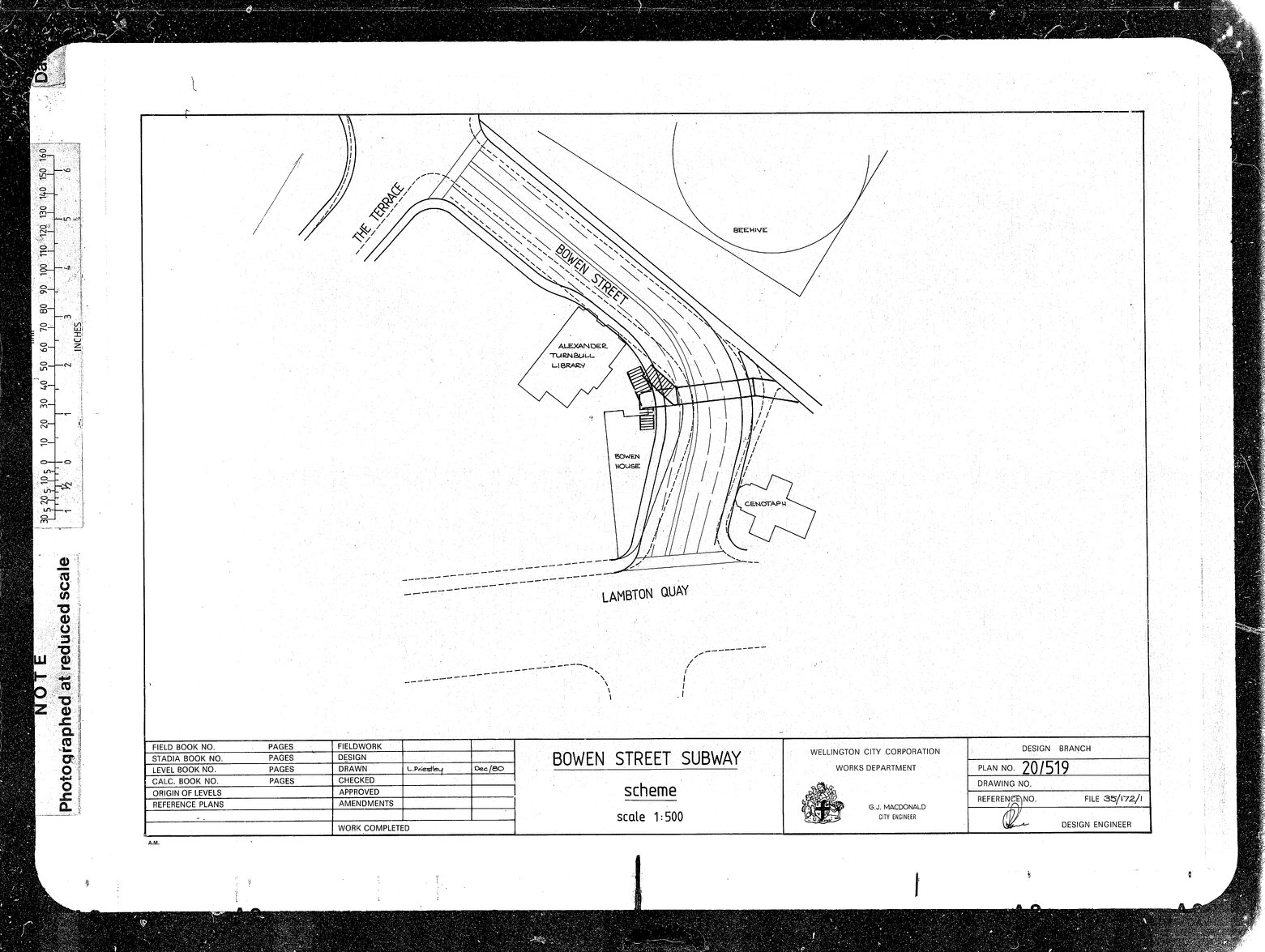Bowen Street Subway Scheme