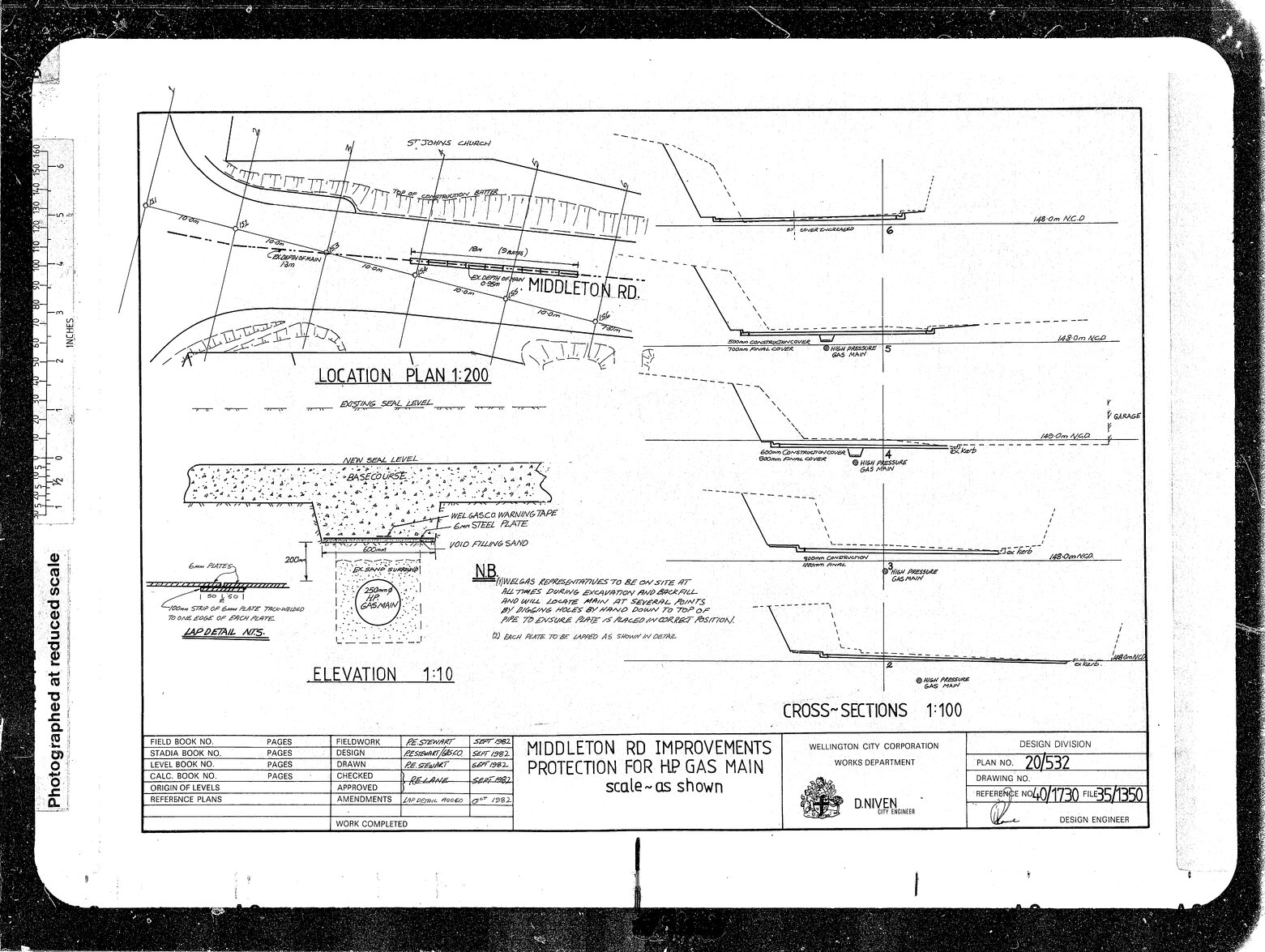 Middleton Road Improvements, Protection for High Pressure Gas Main