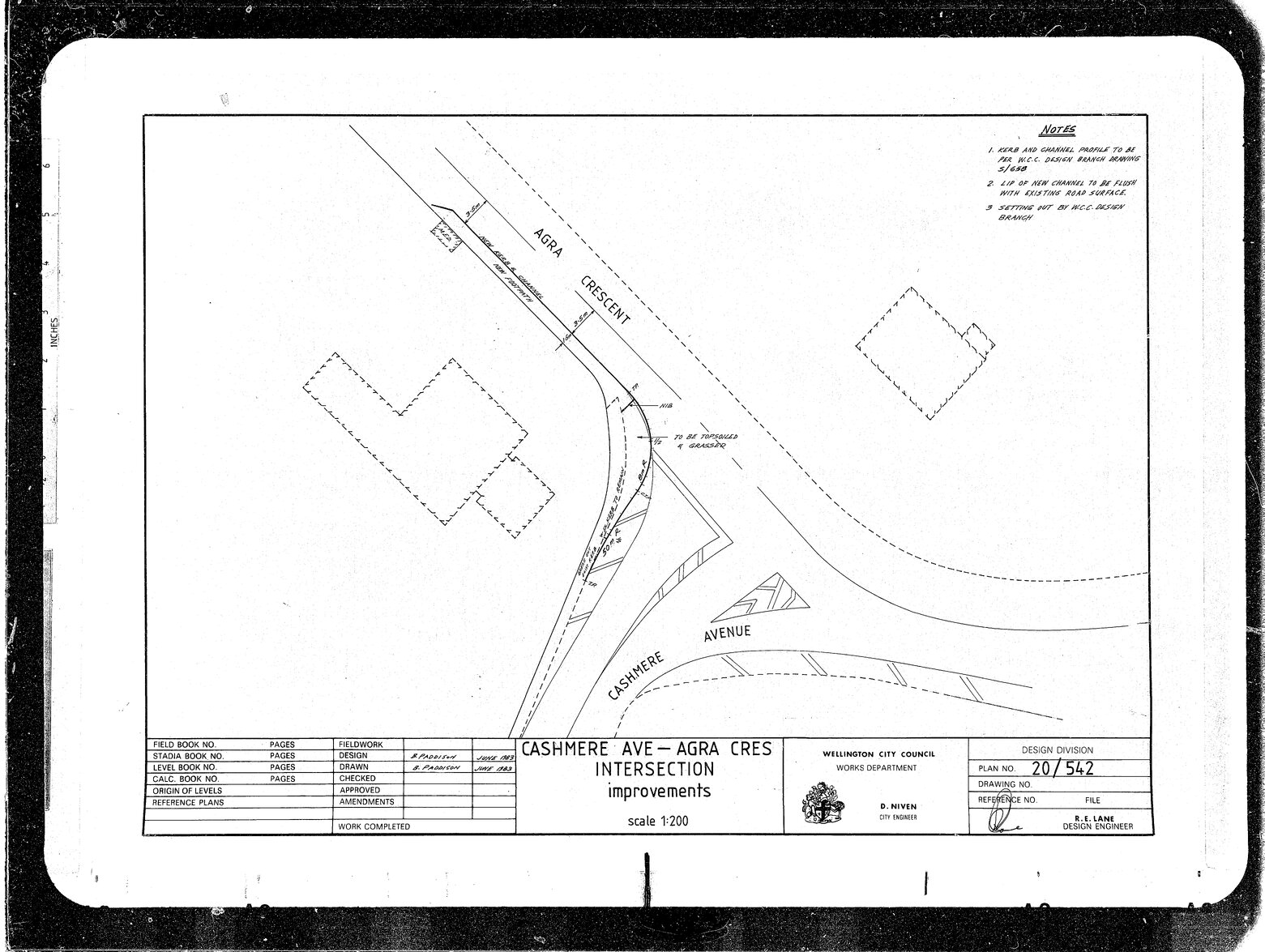 Cashmere Avenue, Agra Crescent, Intersection Improvements