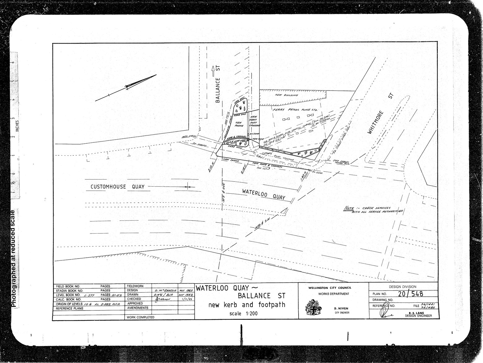 Waterloo Quay, Ballance Street, New Kerb and Footpath