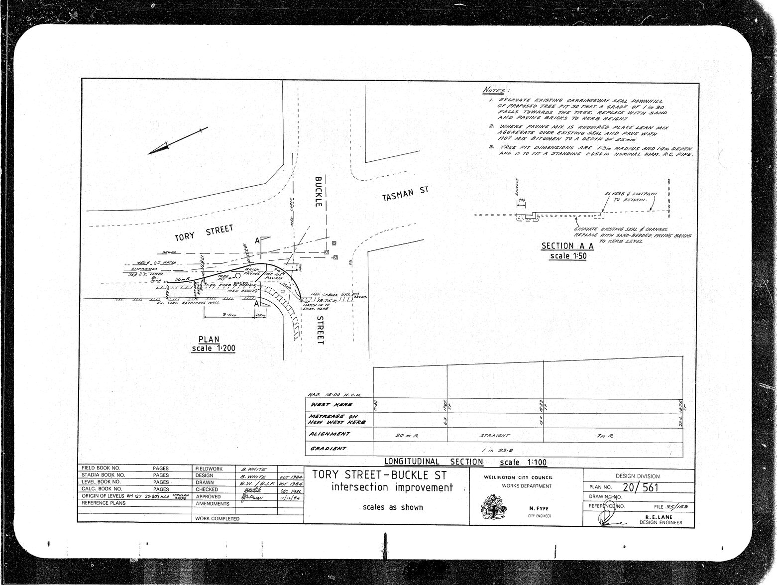 Tory Street, Buckle Street, Intersection Improvement