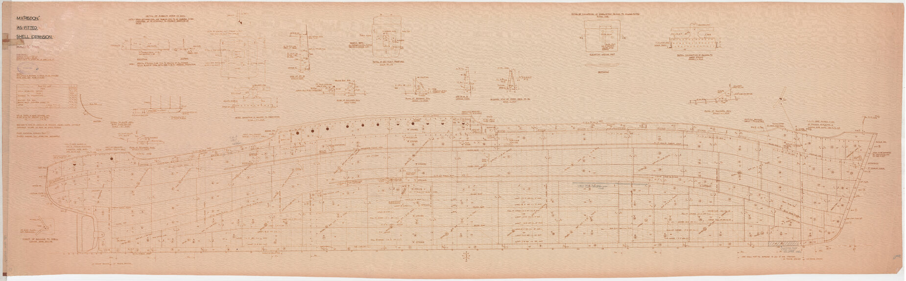 MV Risdon, as fitted shell expansion