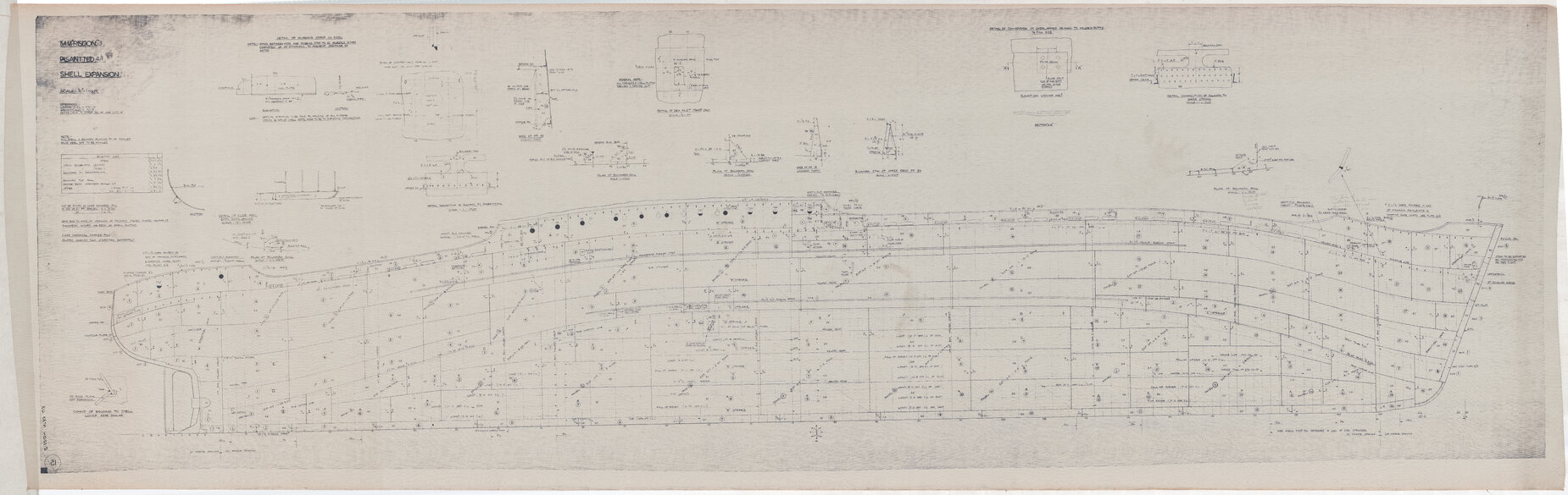 MV Risdon, as fitted shell expansion