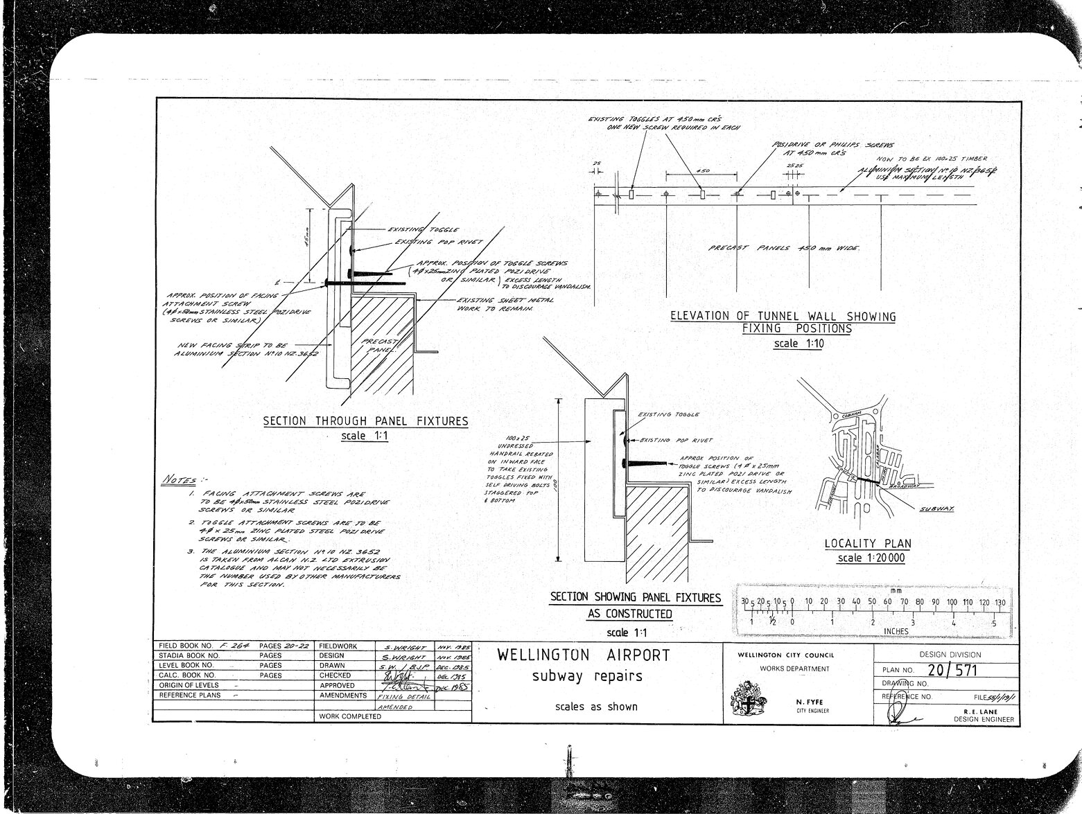Wellington Airport, Subway repairs