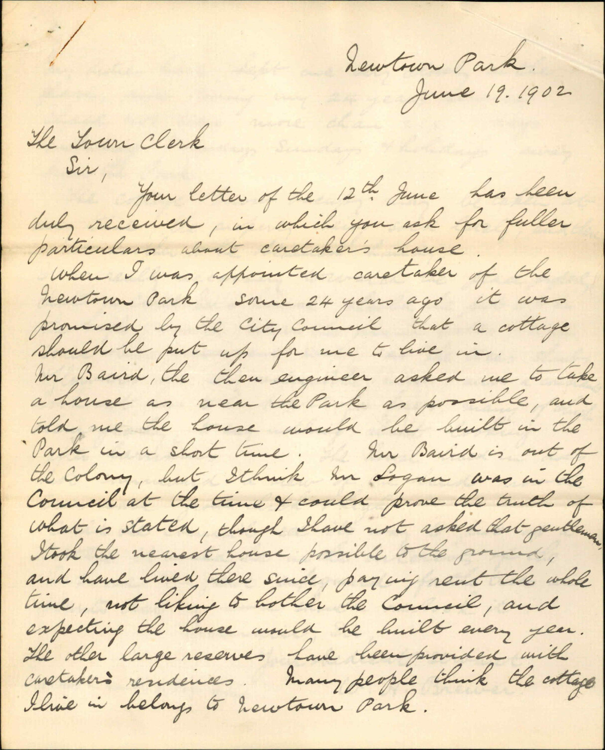 Rent of his house, W H Brewer