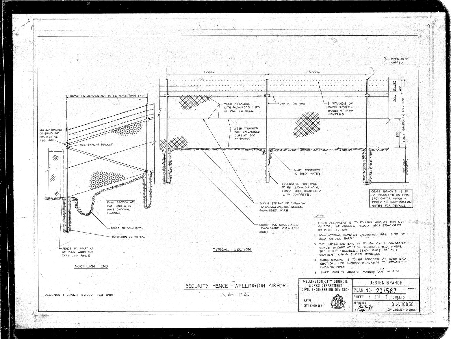 Security fence Wellington Airport