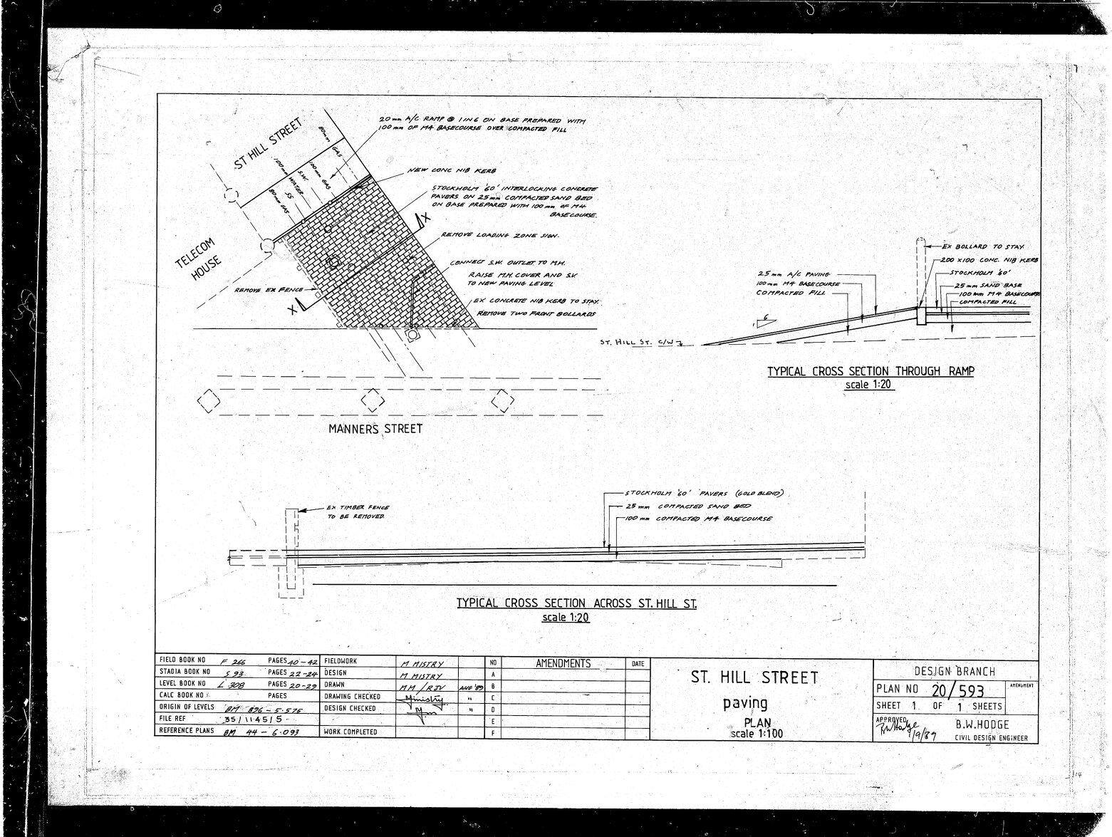 St Hill Street paving