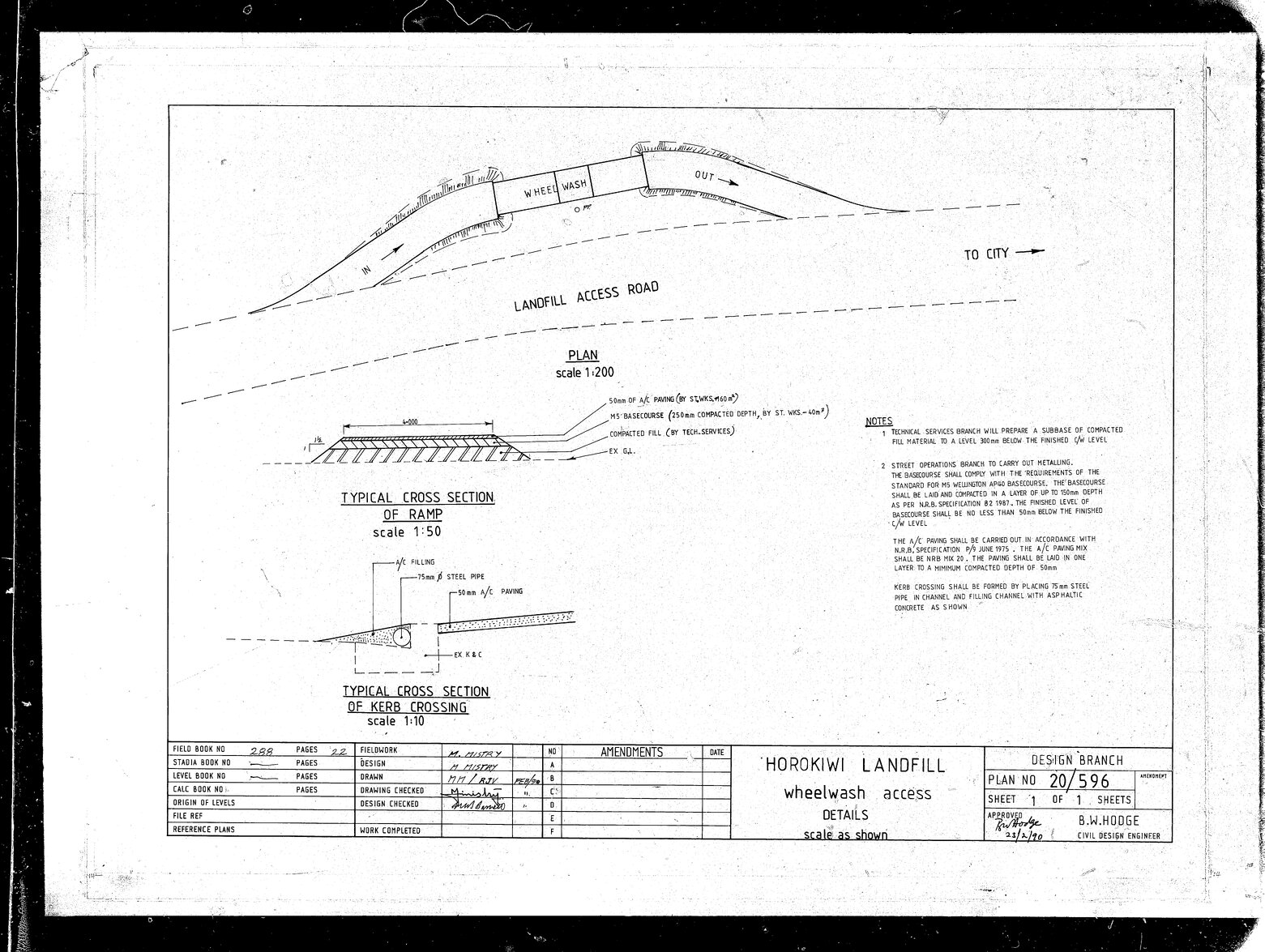 Horokiwi Landfill wheelwash access details
