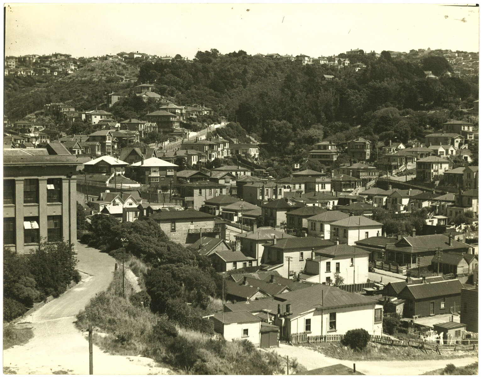 Top of Taranaki Street, taken from Wellington Technical College