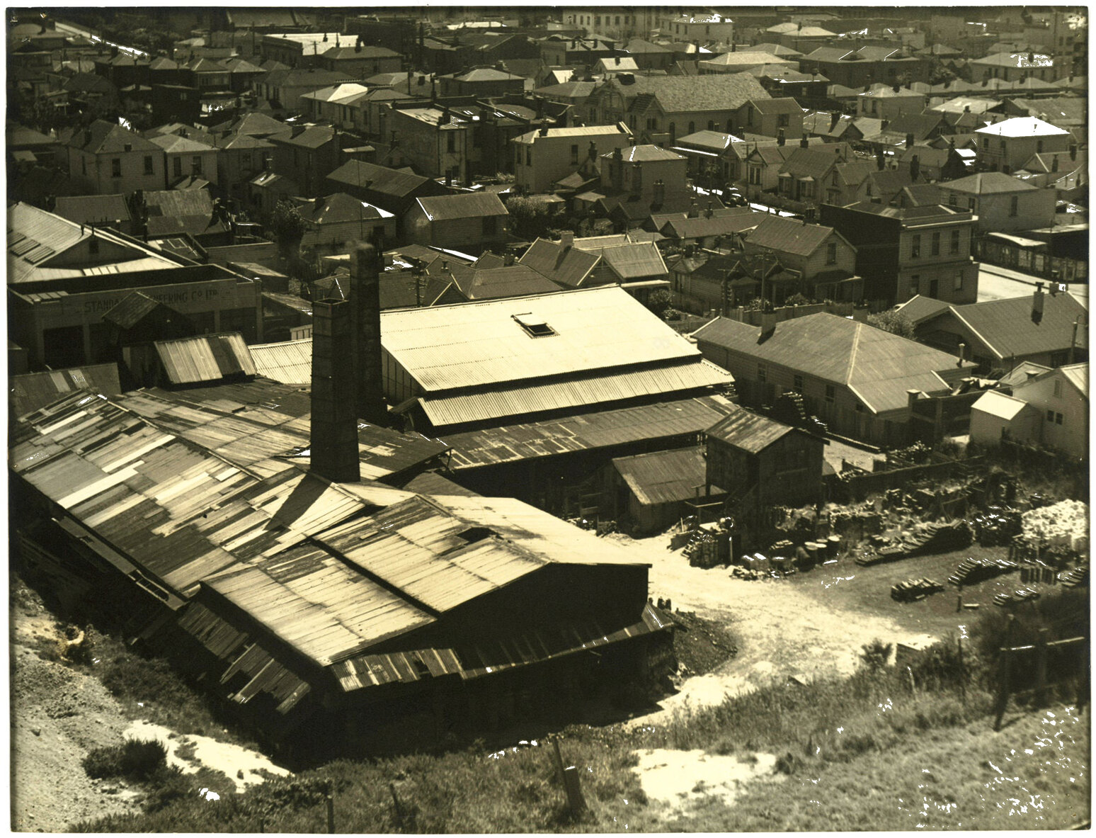 Taranaki Street looking from the Dominion Museum [now Massey University]